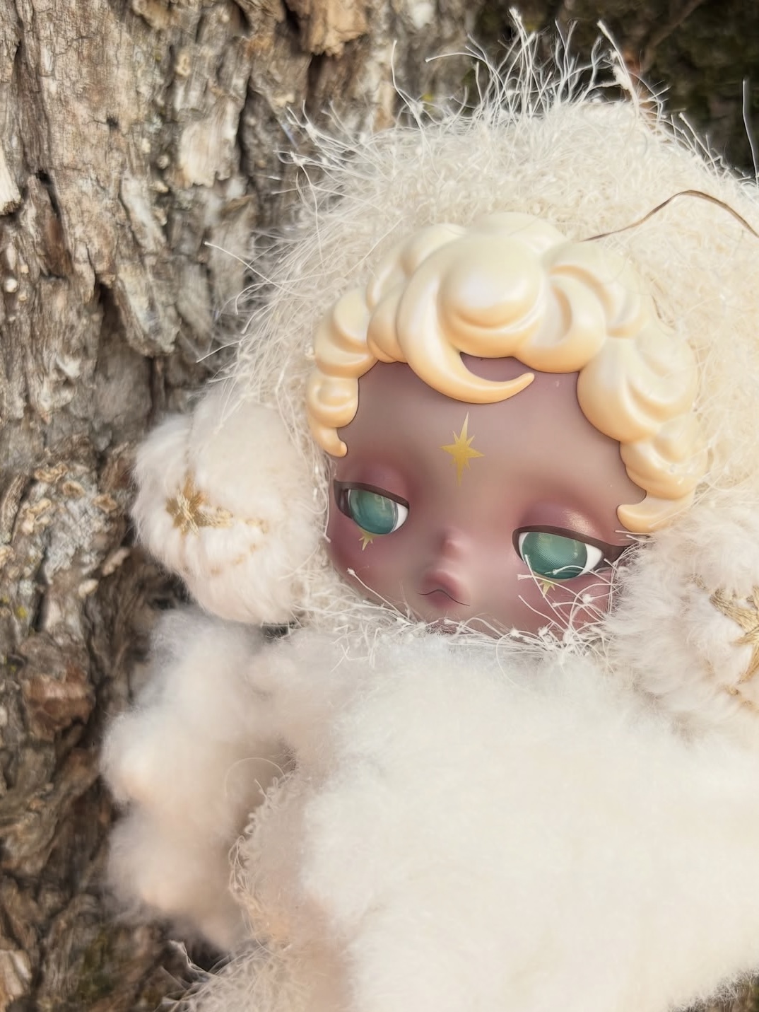 Pop Mart Skullpanda You Found Me ! Series Plush Doll Pendant Sandman (Opened Case) 착용 스타일