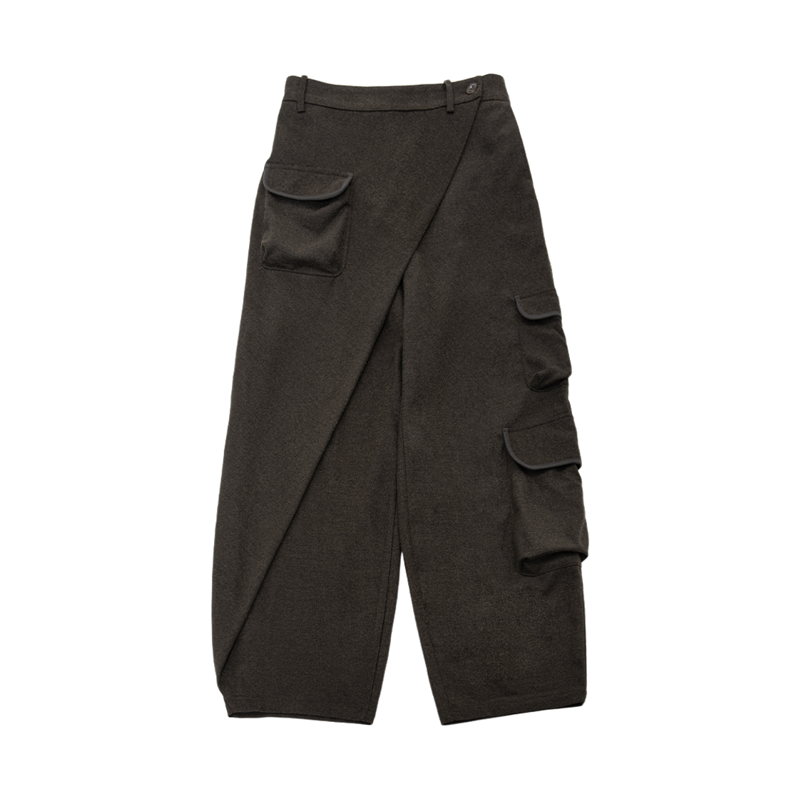 25FWPT002 WET TAG Wrap Cargo Pants Khaki Brown