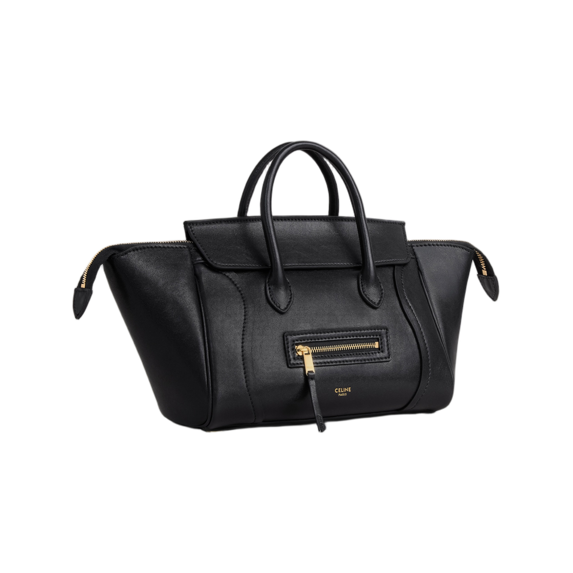 셀린느 스몰 뉴 러기지 서플 샤이니 램스킨 블랙(Celine Small New Luggage in Supple Shiny Lambskin Black) - 2