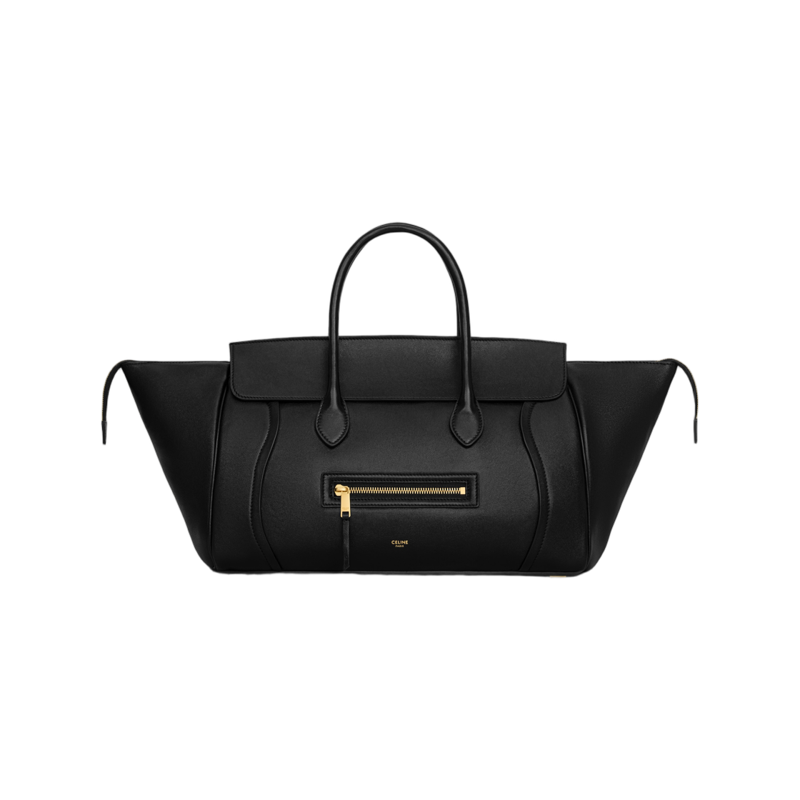 셀린느 미디움 뉴 러기지 서플 샤이니 램스킨 블랙(Celine Medium New Luggage in Supple Shiny Lambskin Black) - 1