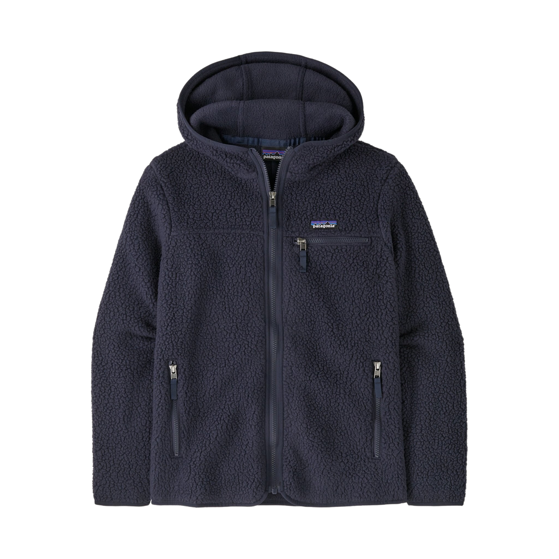 22806 (W) Patagonia Retro Pile Fleece Hoody Sunken Blue
