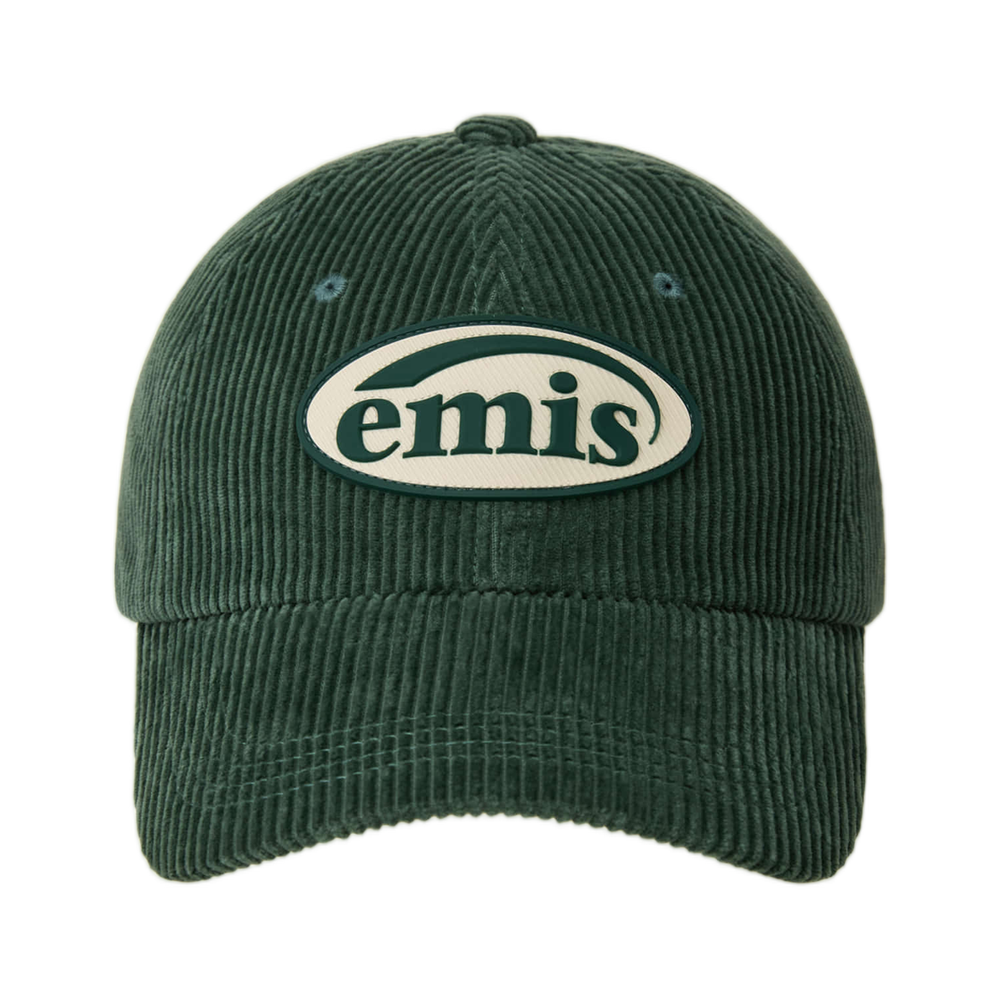이미스 러버 패치 코듀로이 볼 캡 그린(Emis Rubber Patch Corduroy Ball Cap Green) - 1