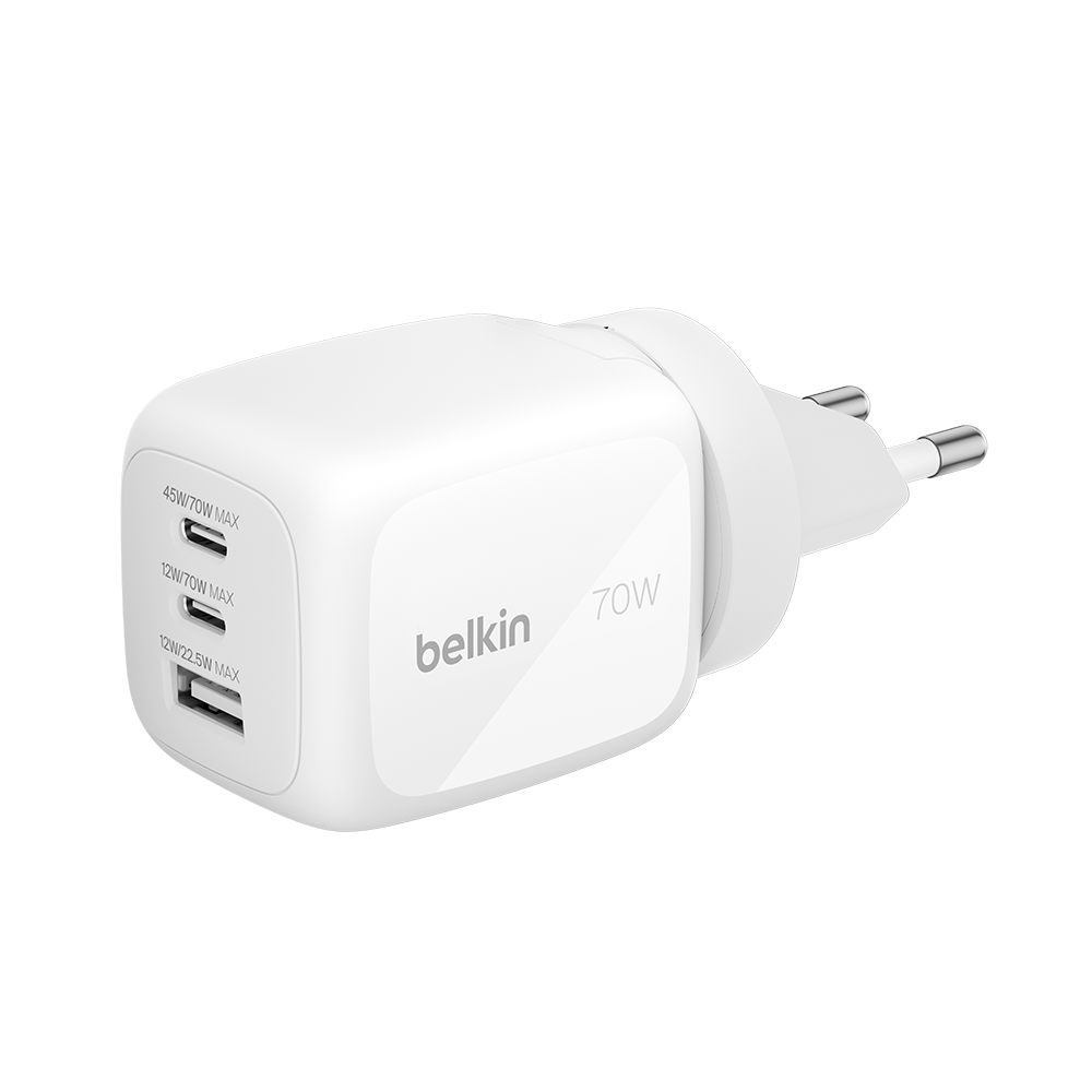 WCH018krWH Belkin 70W 3 Port Quick Charger WCH018