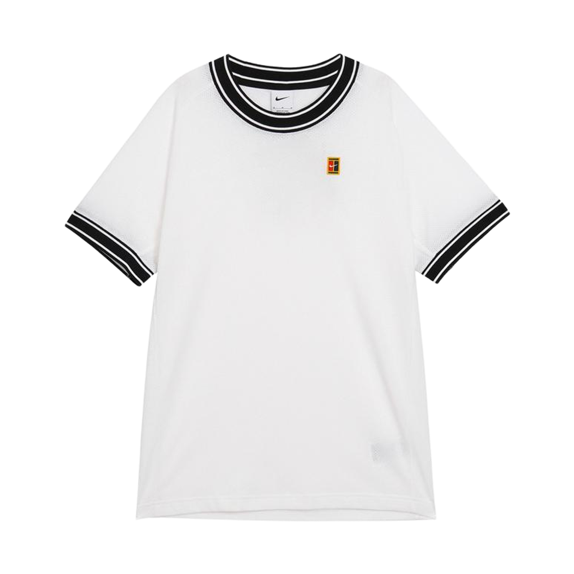 FN0318-101 Nike Court Heritage Tennis Top White Black - US/EU