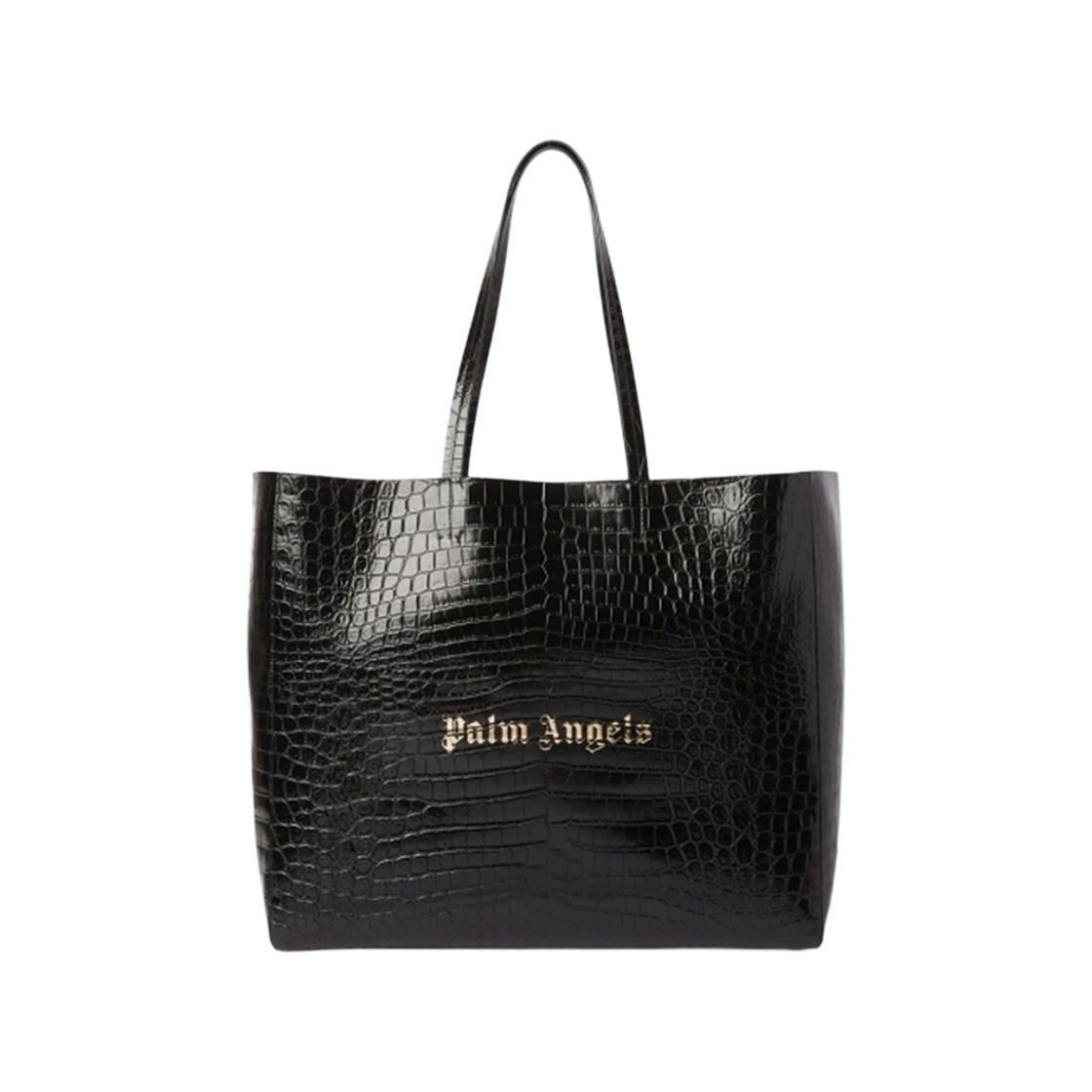 팜엔젤스 팜 쇼핑 백 M 블랙(Palm Angels Palm Shopping Bag M Black)