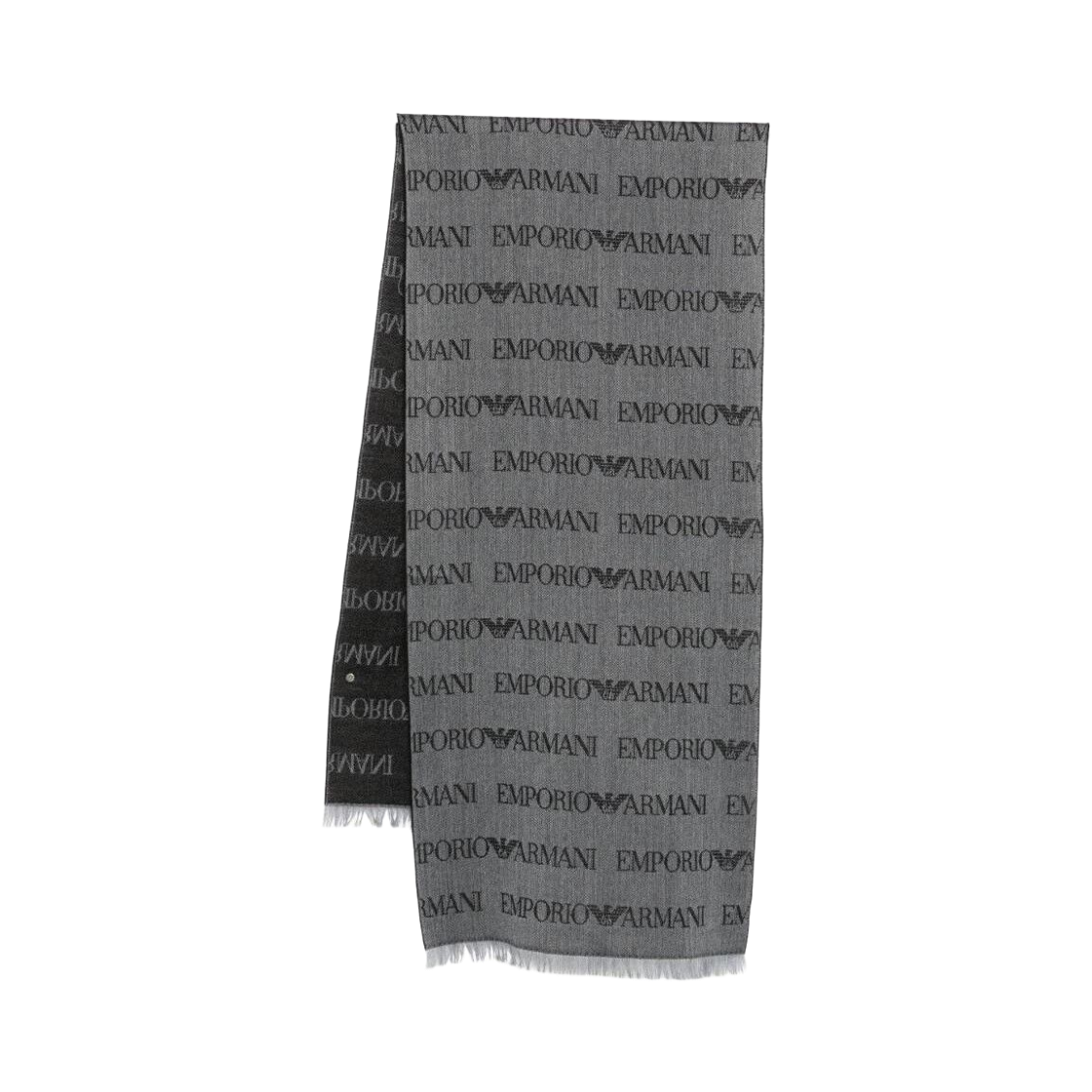EM004238AF21541F7086 Emporio Armani Wool Blend Scarf Black Grey