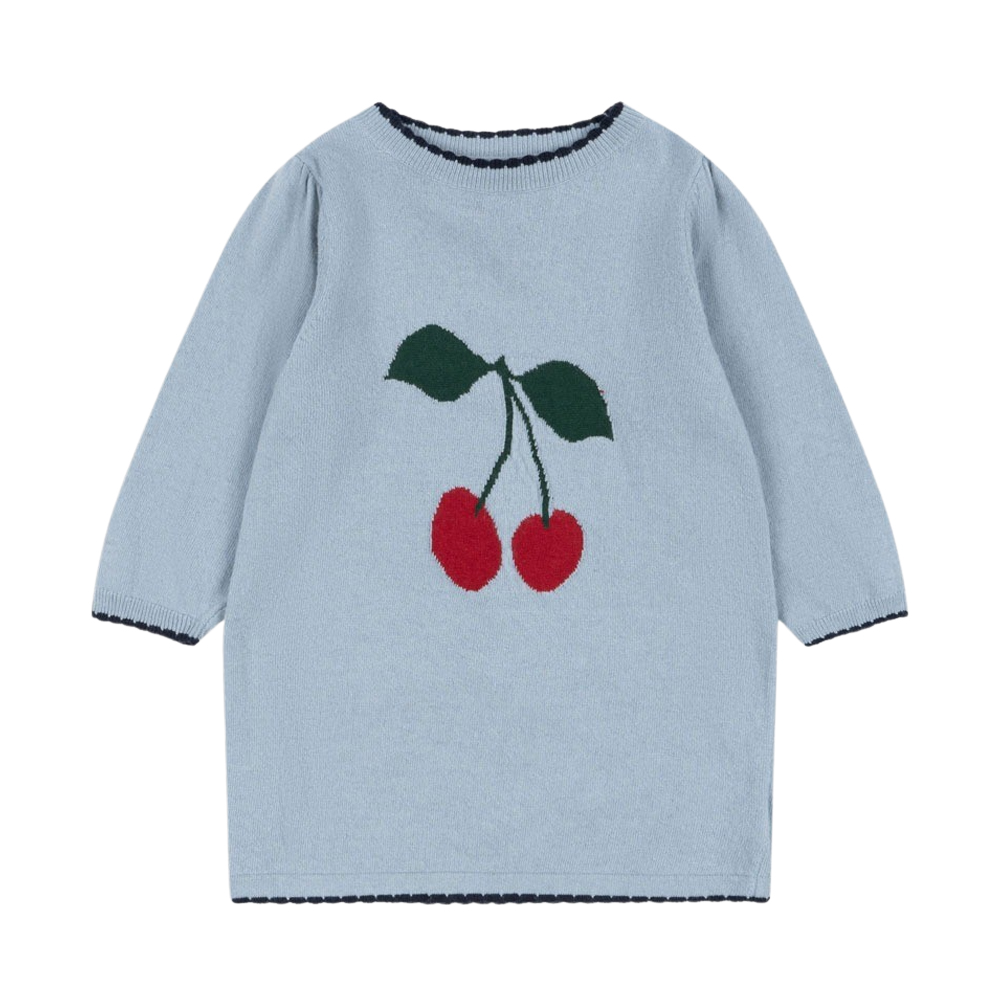 KS101390 BLUE FOG Konges Sløjd Alexa Knit Dress Blue Fog