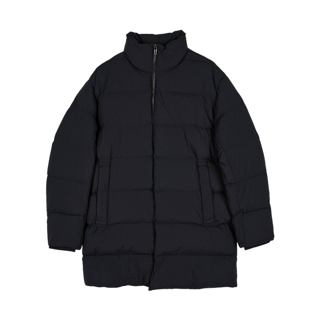 8N1LA51NLRZ0999 Emporio Armani High Collar Quilted Down Jacket Black