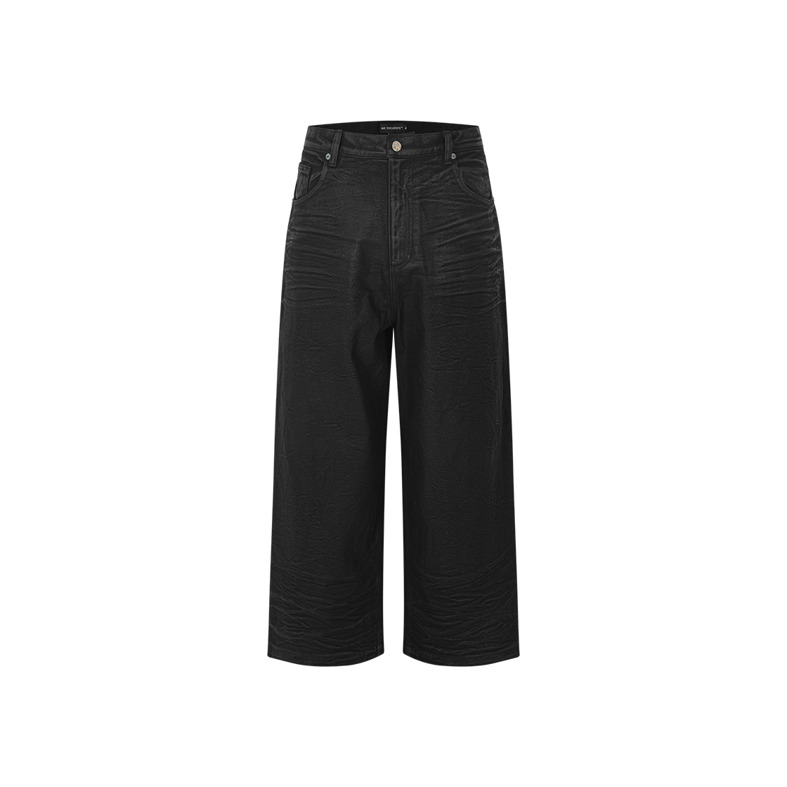 써저리 본 커팅 와이드 버니시드 팬츠 블랙(Surgery Bone Cutting Wide Burnished Pants Black)