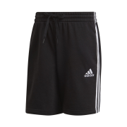 Adidas Essentials French Terry 3-Stripes Shorts Black White - US Sizing