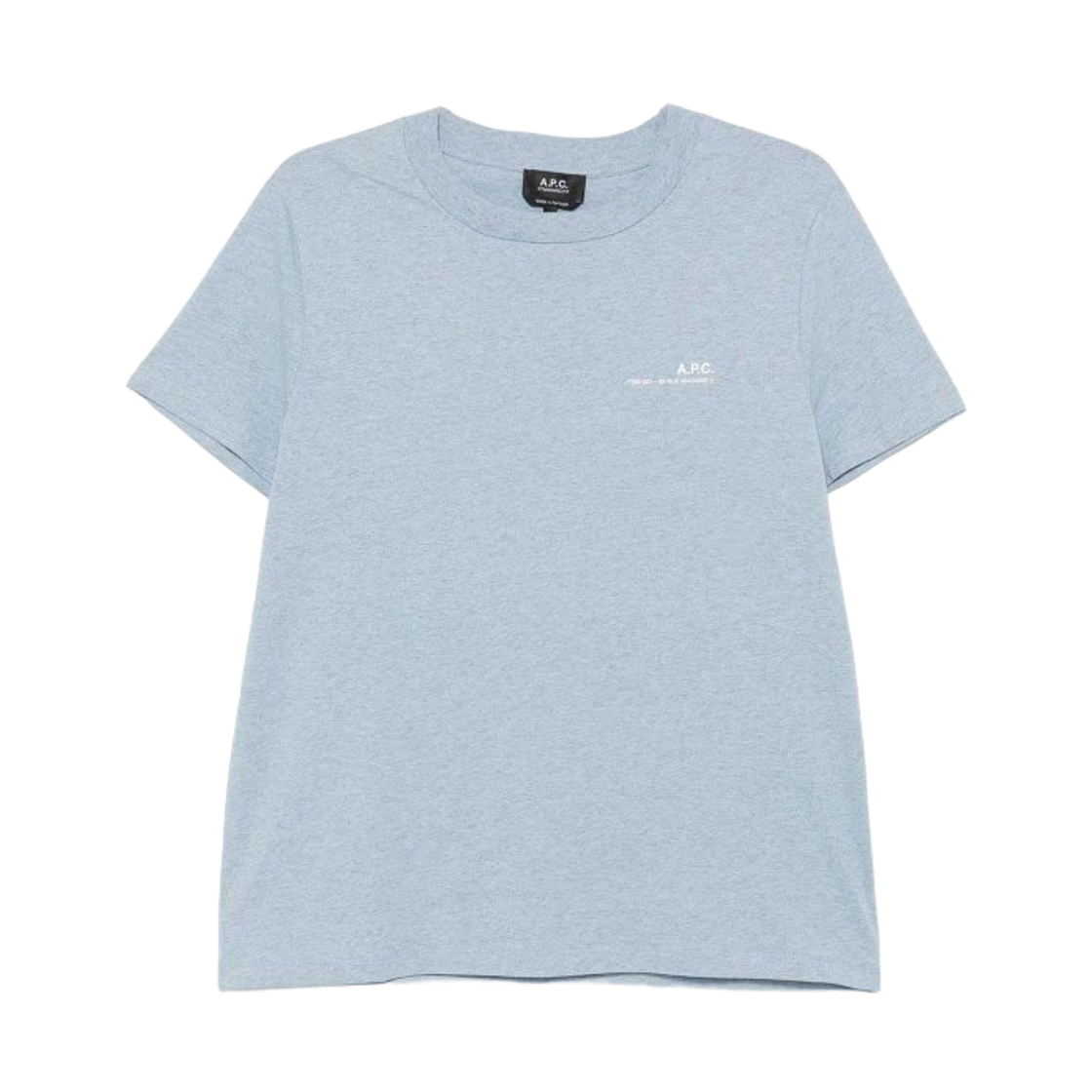 COHBO-M26421-TIB A.P.C. Standard Item Overdye T-Shirt Bleu Clair Ecru