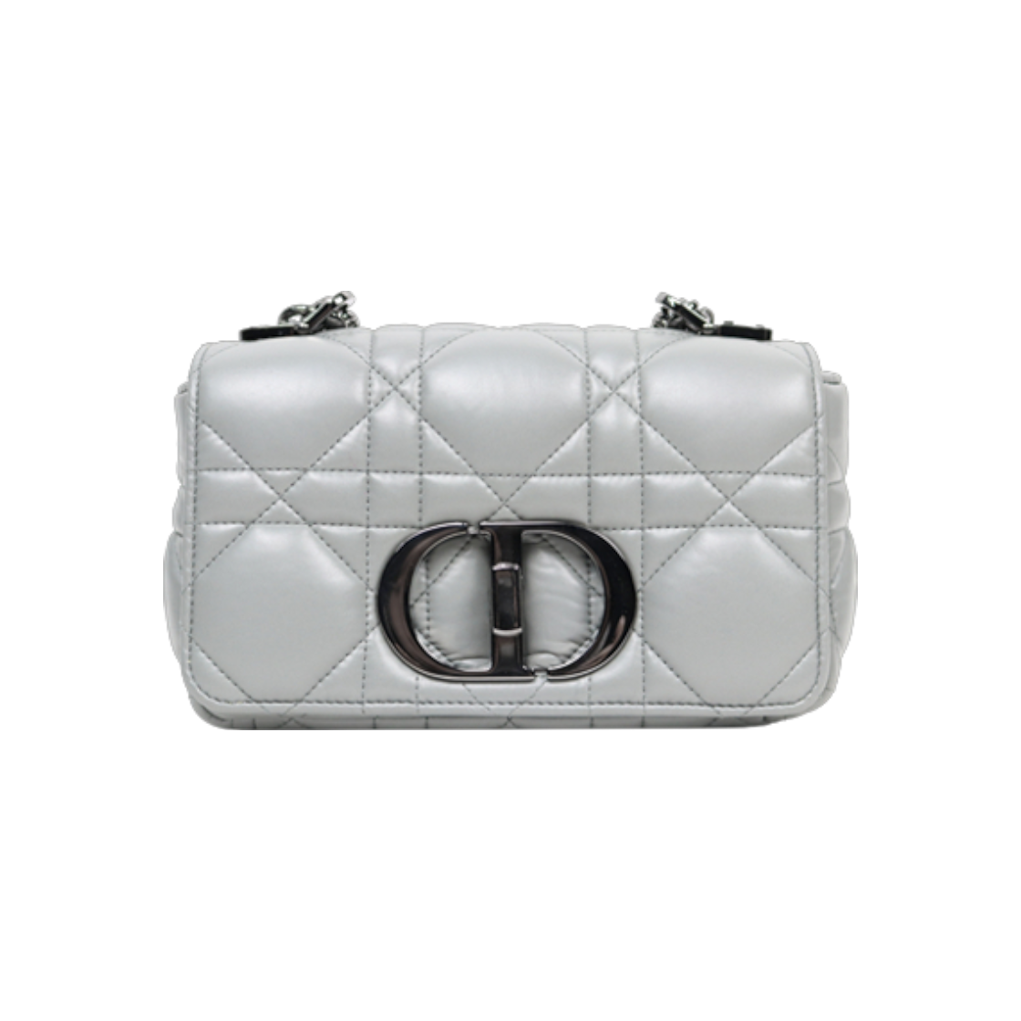 디올 스몰 그레이 레더 카로 숄더백 D-A40819(Dior Small Gray Leather Caro Shoulder Bag D-A40819) - 1