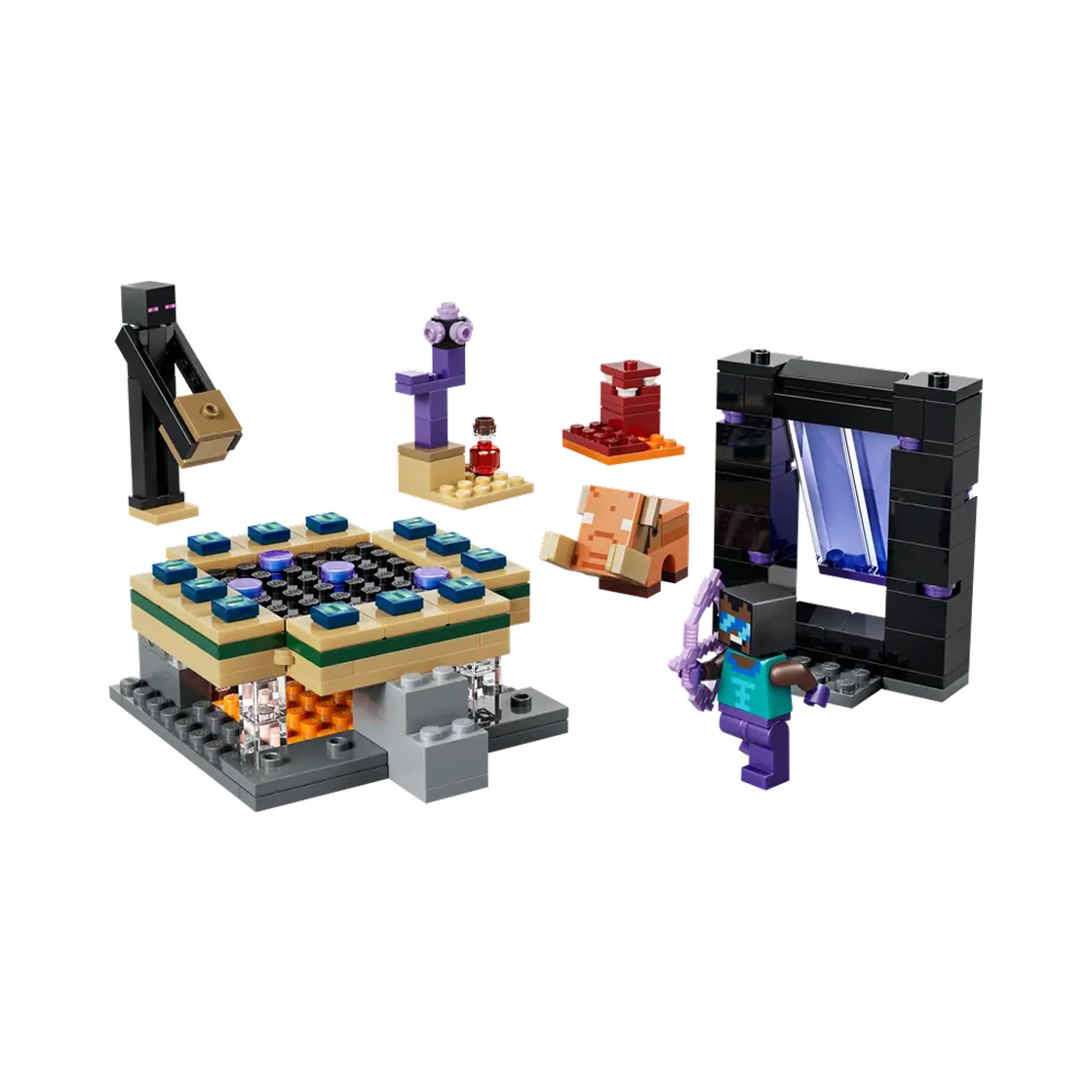 레고 마인크래프트 네더와 엔드 포털 여정(Lego Minecraft Nether & End Portal Journey)