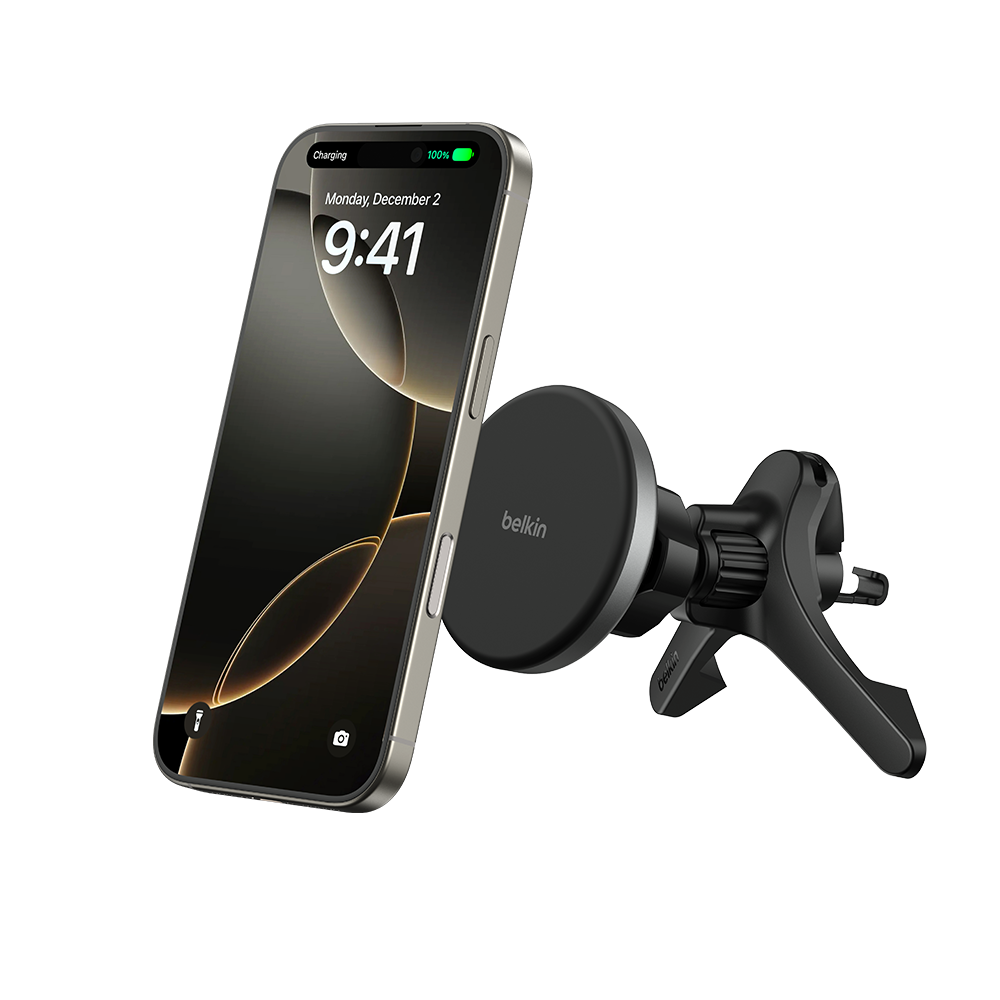 WIC010fqBK Belkin Qi2 15W Wireless Charger Stand for Vehicles WIC010