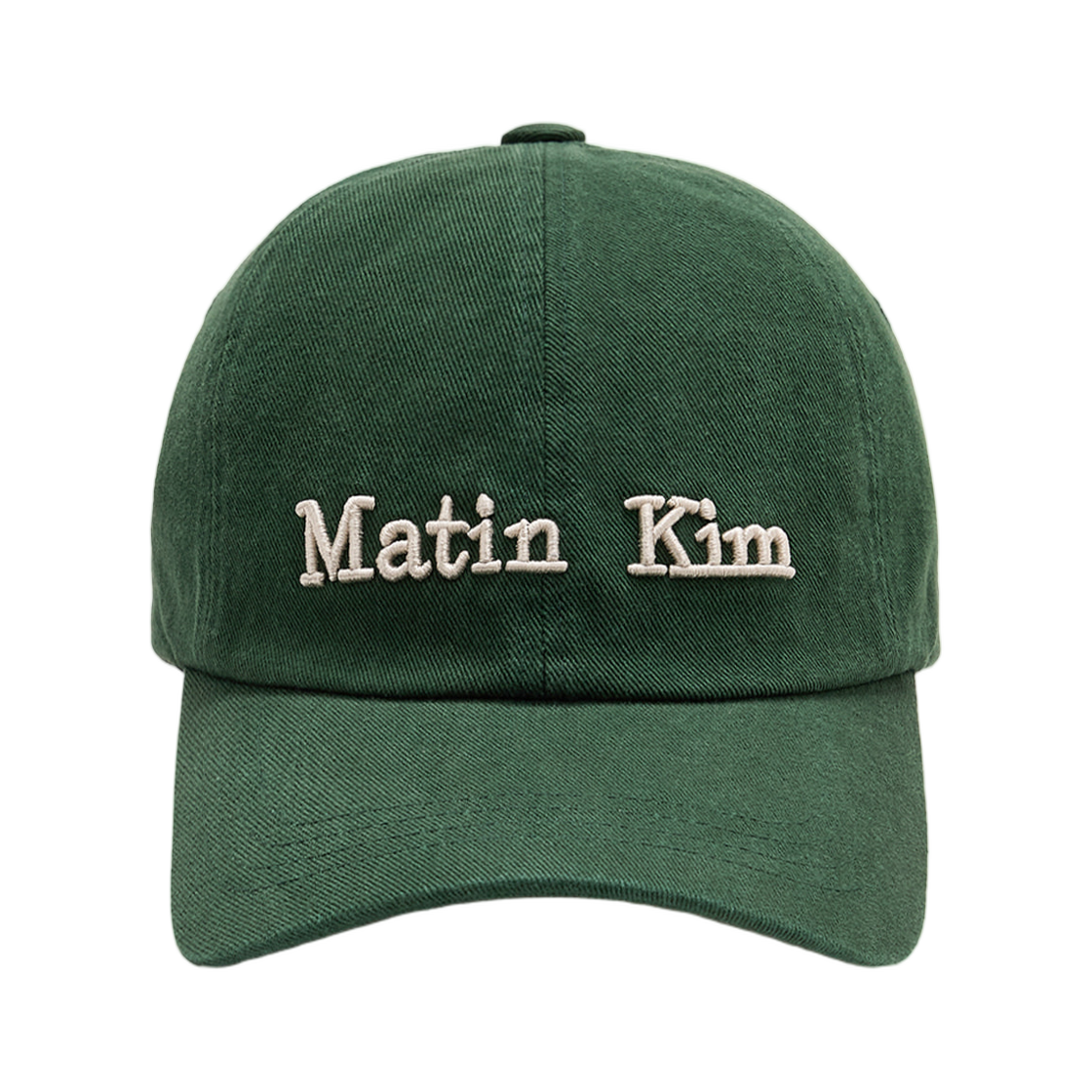 마뗑킴 마틴 더스티 클래식 로고 볼캡 그린(Matin Kim Matin Dusty Classic Logo Ball Cap Green)