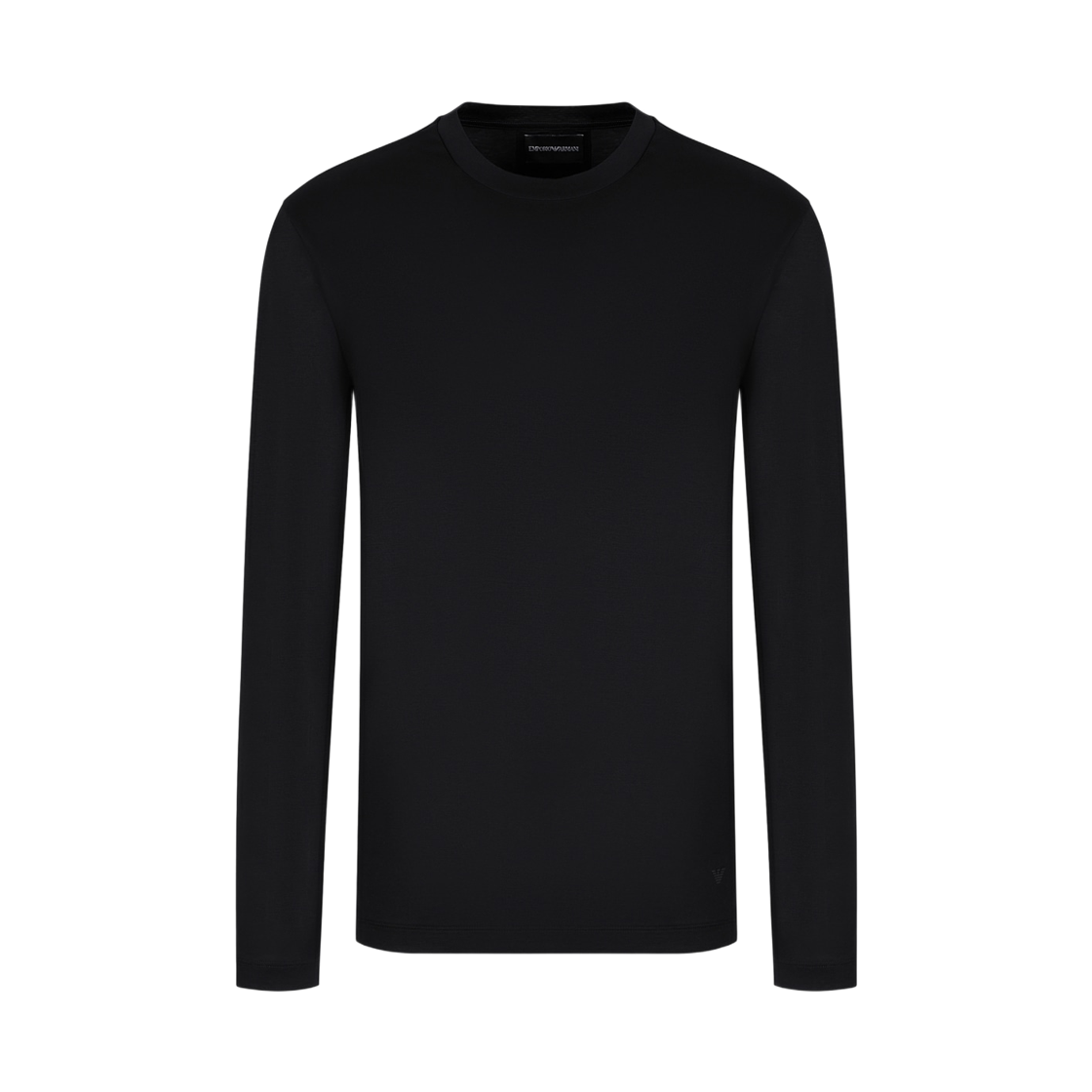 8N1TE91JUVZ0999 Emporio Armani ASV Lyocell Blend Jersey Jumper Black