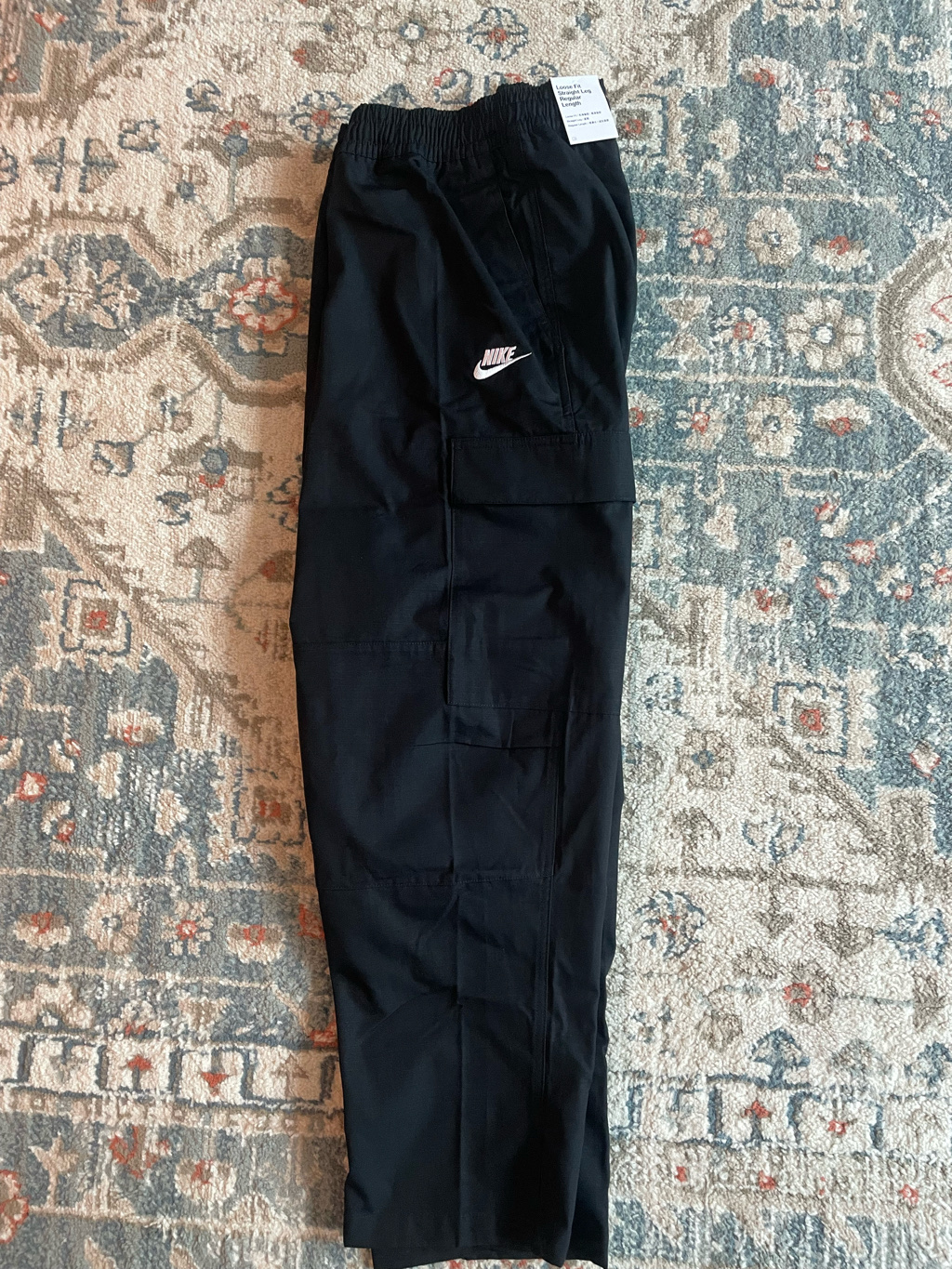Nike Club Woven Cargo Pants Black - Asia 착용 스타일 - 5