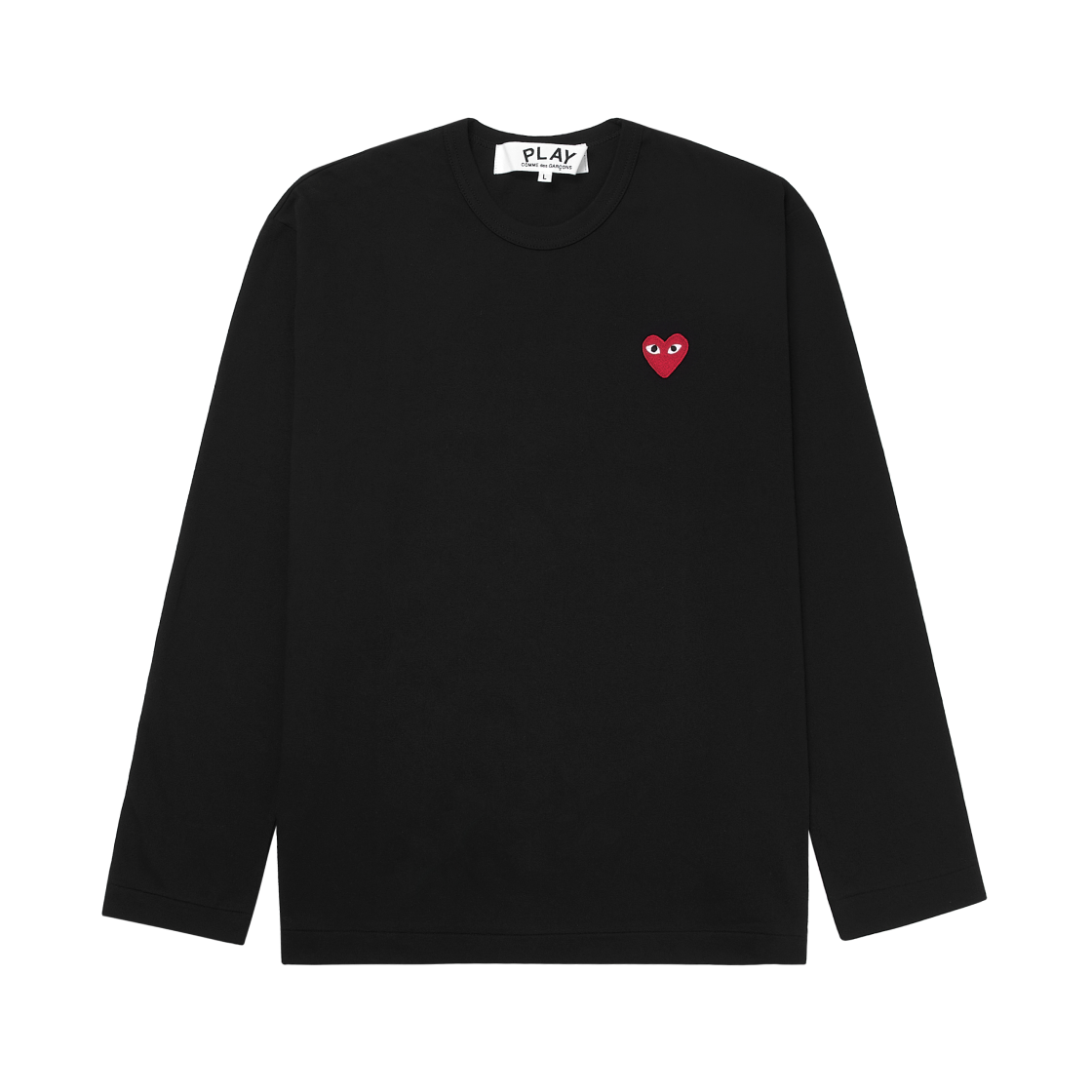 플레이 꼼데가르송 롱슬리브 티셔츠 블랙(Play Comme des Garcons LS T-Shirt Black)