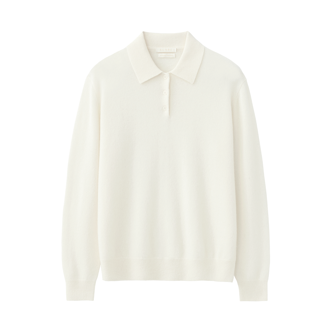 SBE3CK03WIV Suare women cashmere 100 button collar knit ivory