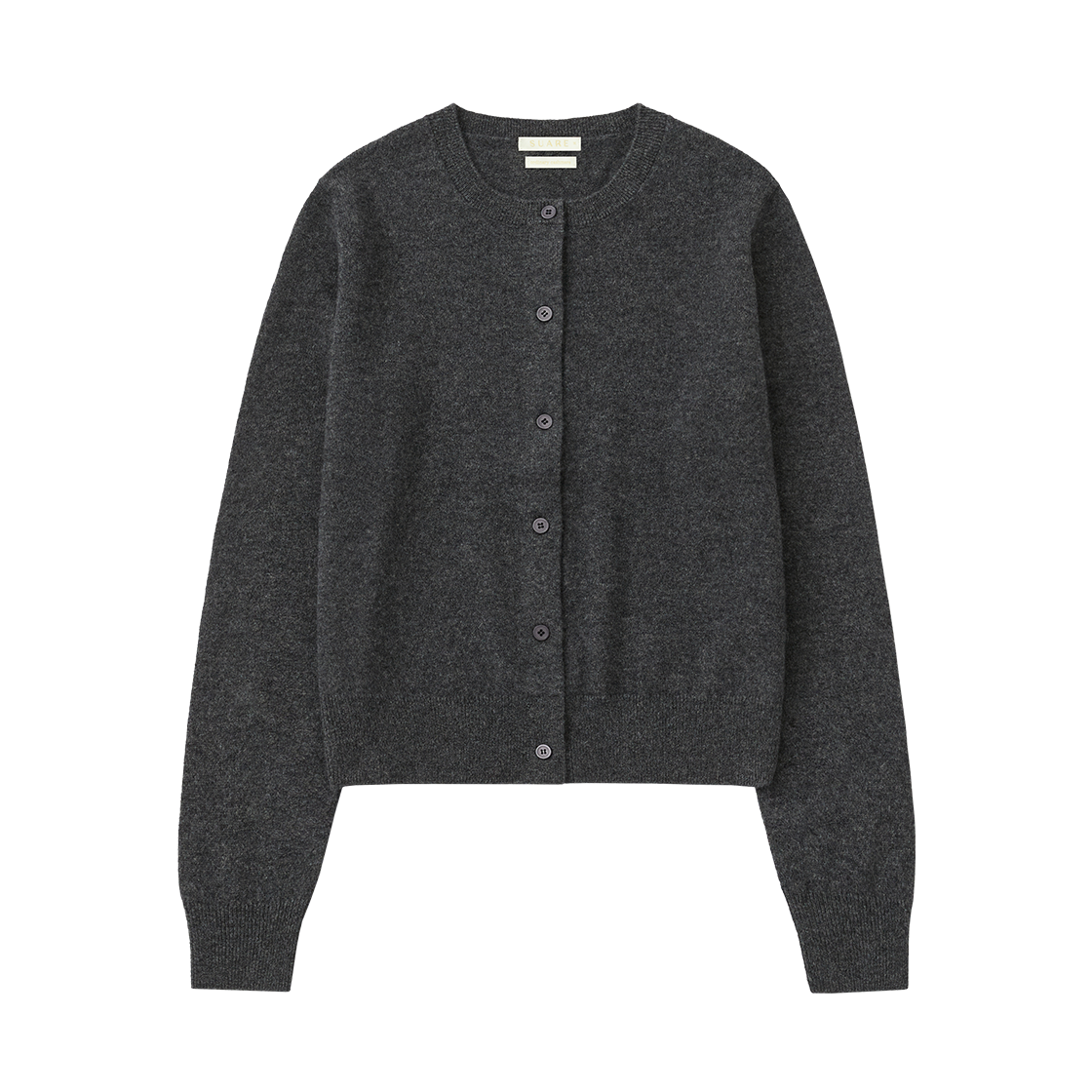 SBDAWLCD021CC [예약배송] Suare women cashmere 100 round cardigan charcoal