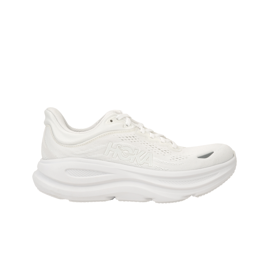 (W) 호카 본디 9 화이트 - 와이드((W) Hoka Bondi 9 White - Wide)