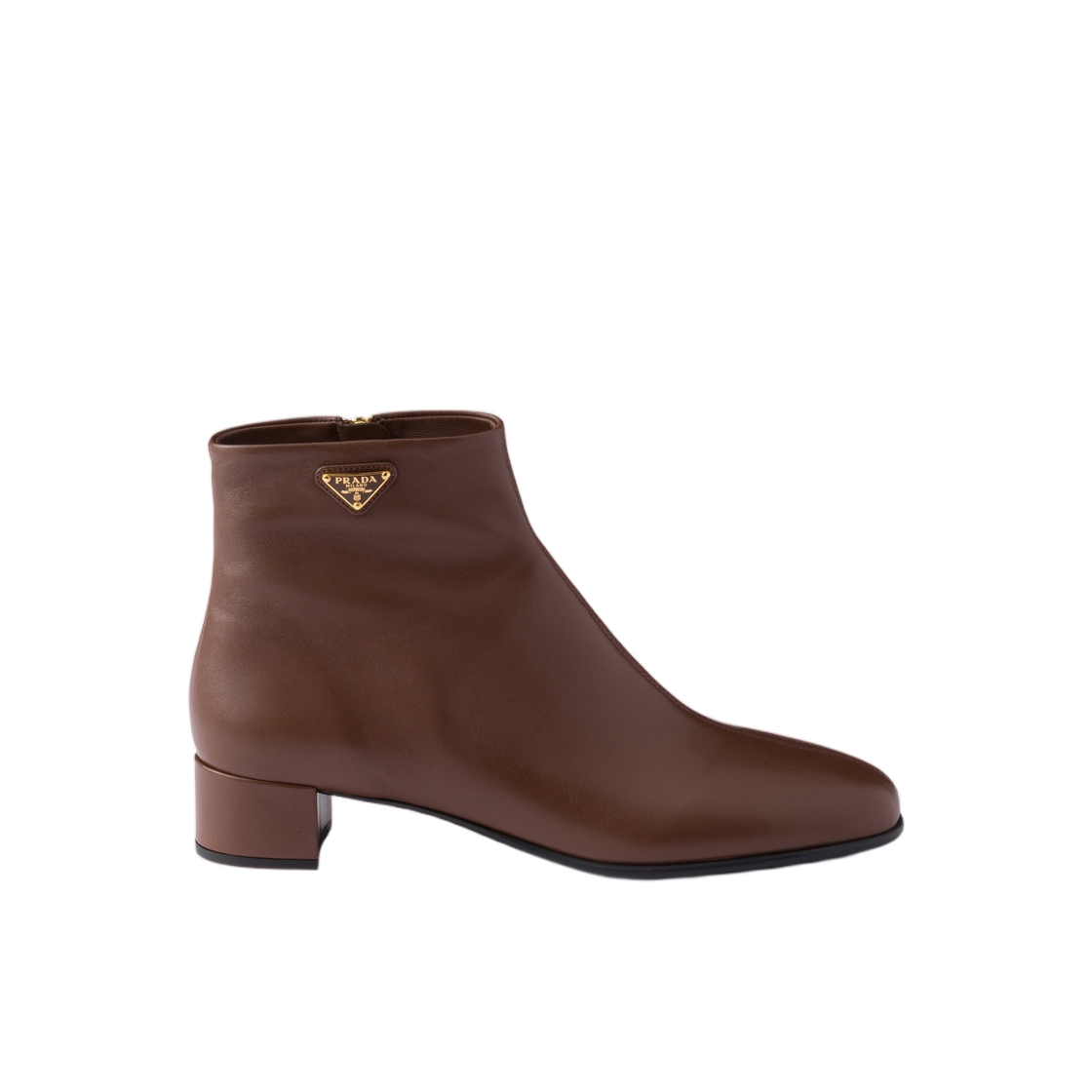 1T173O-038-F0324 (W) Prada Nappa Leather Booties Cocoa Brown