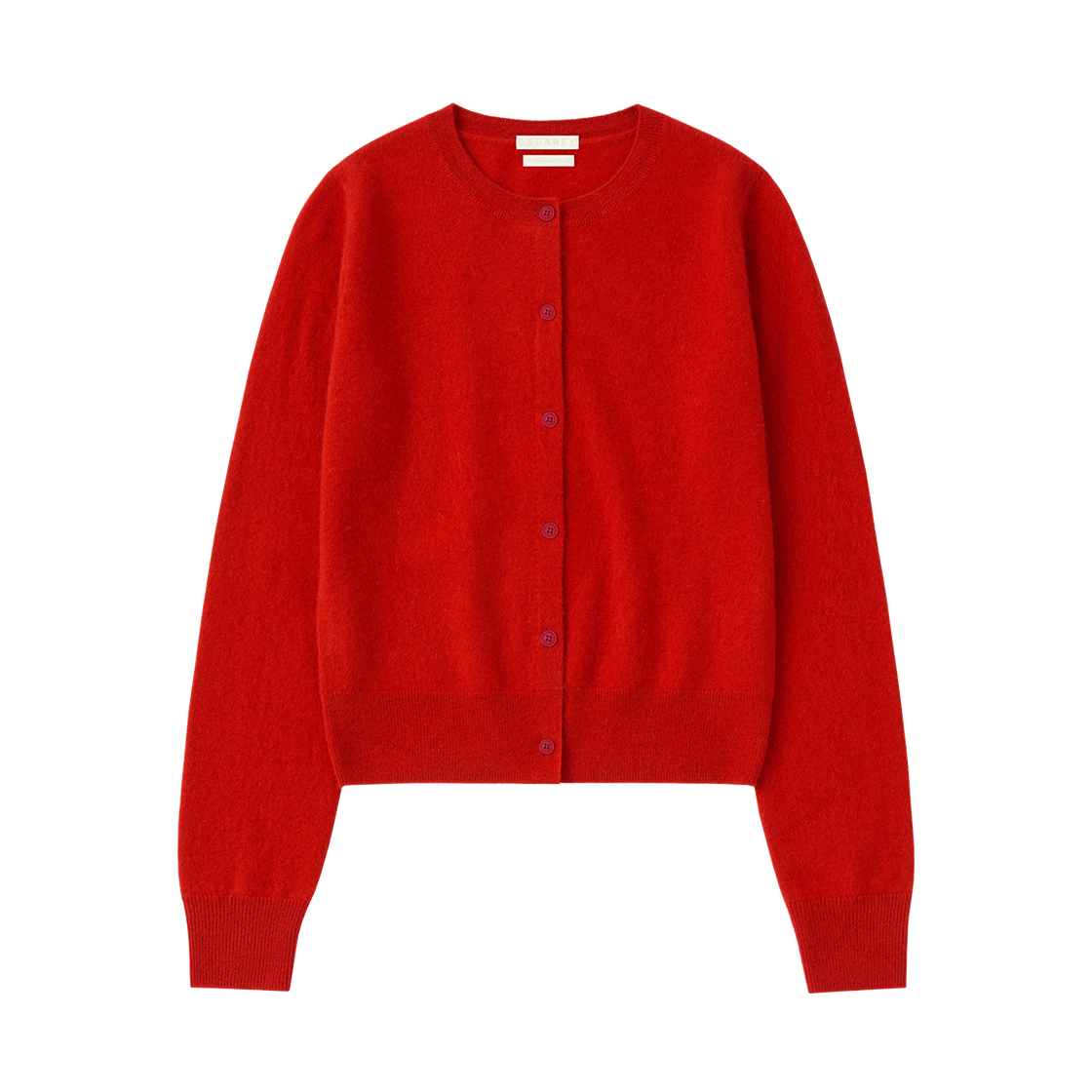 SBDAWLCD021LC Suare women cashmere 100 round cardigan lip red