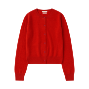 Suare women cashmere 100 round cardigan lip red