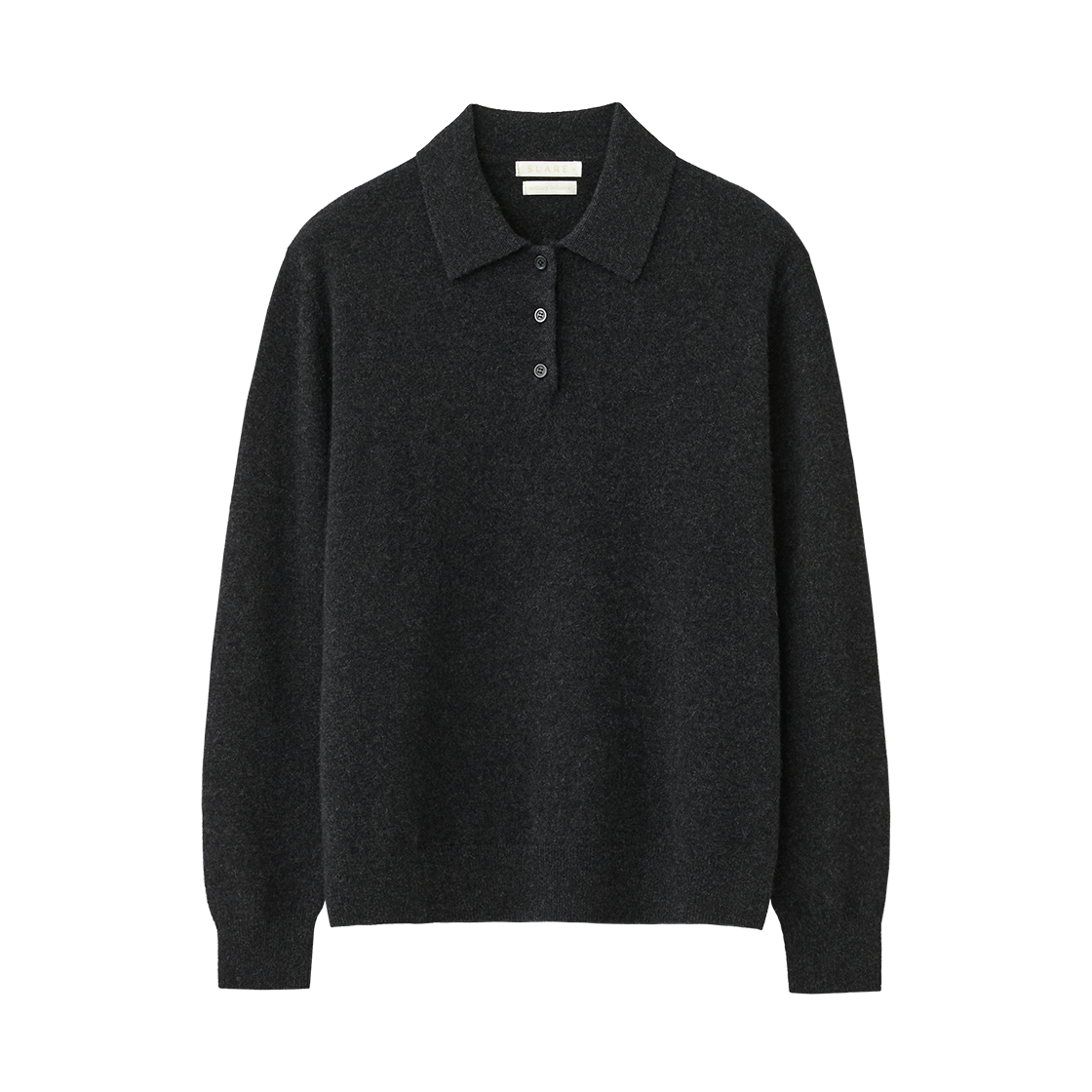 SBE3CK03WNB Suare women cashmere 100 button collar knit night black