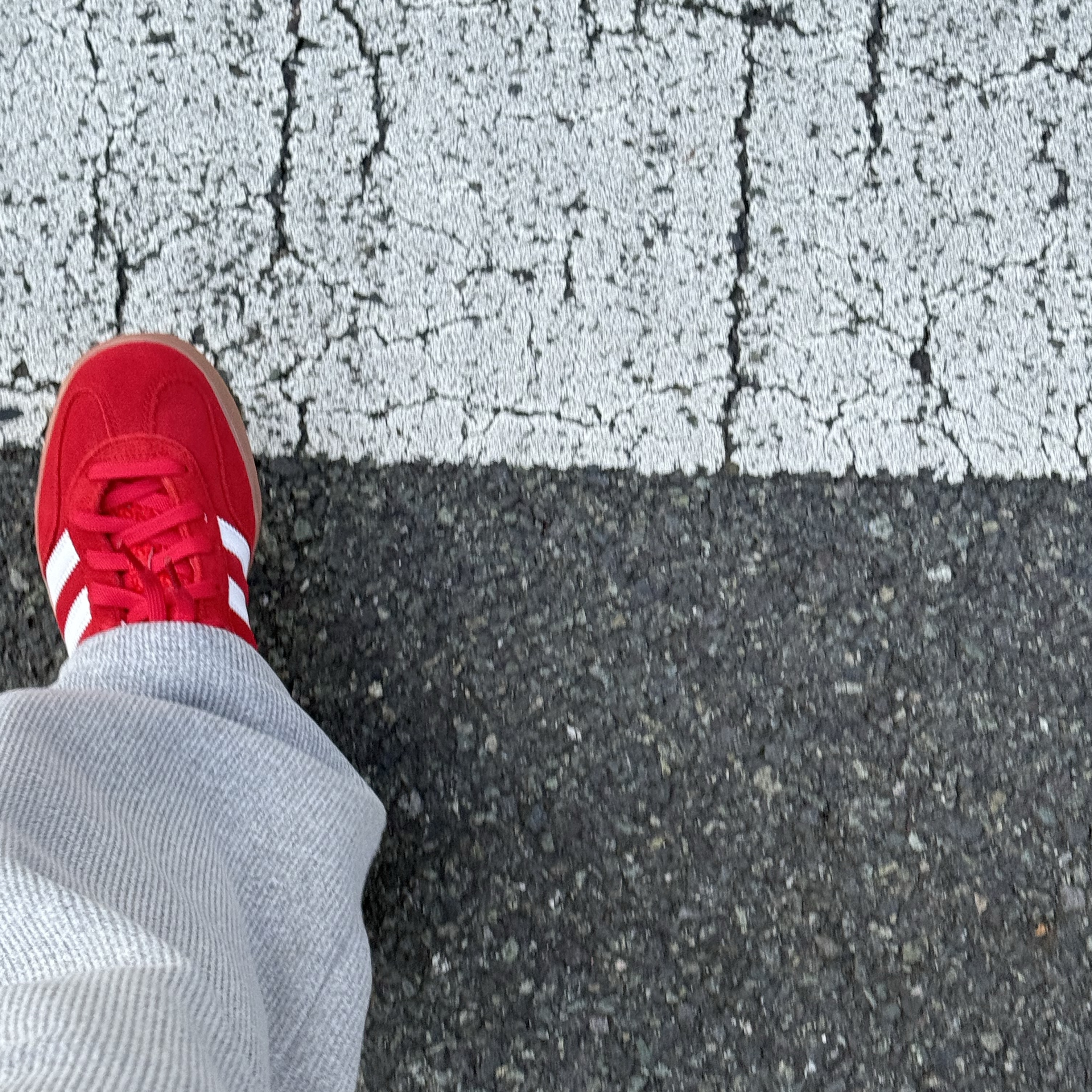 Adidas Gazelle Indoor Better Scarlet Cloud White 착용 스타일