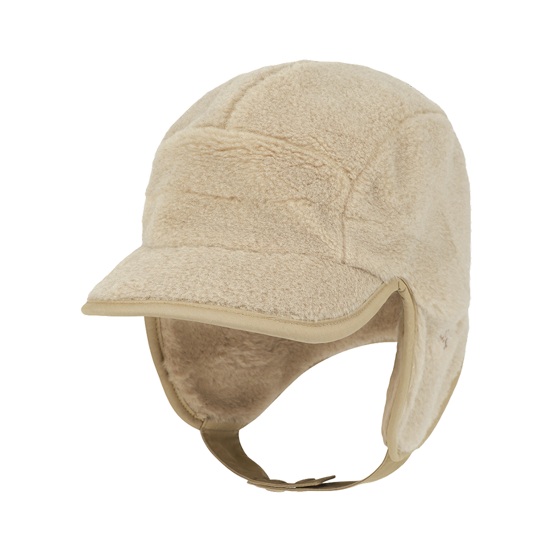 NE3CR52L The North Face Puffy Fleece Earmuff Cap Beige - 25FW