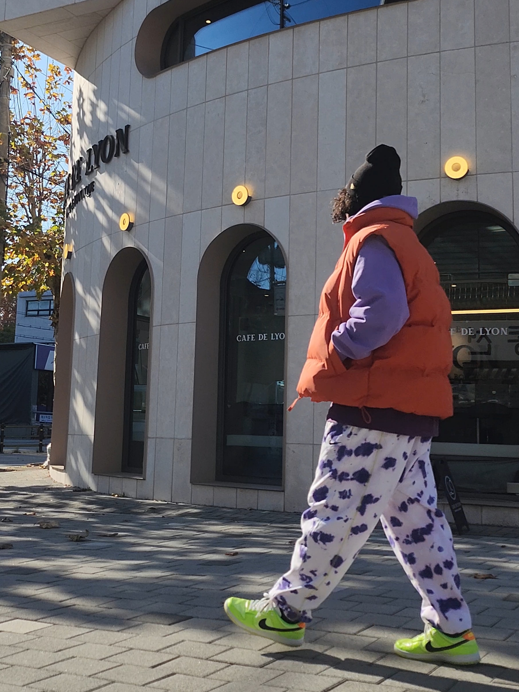New Era x 360 Sounds Cuff Beanie Black, Nike Solo Swoosh French Terry Pullover Hoodie Space Purple - Asia 착용 스타일 - 2