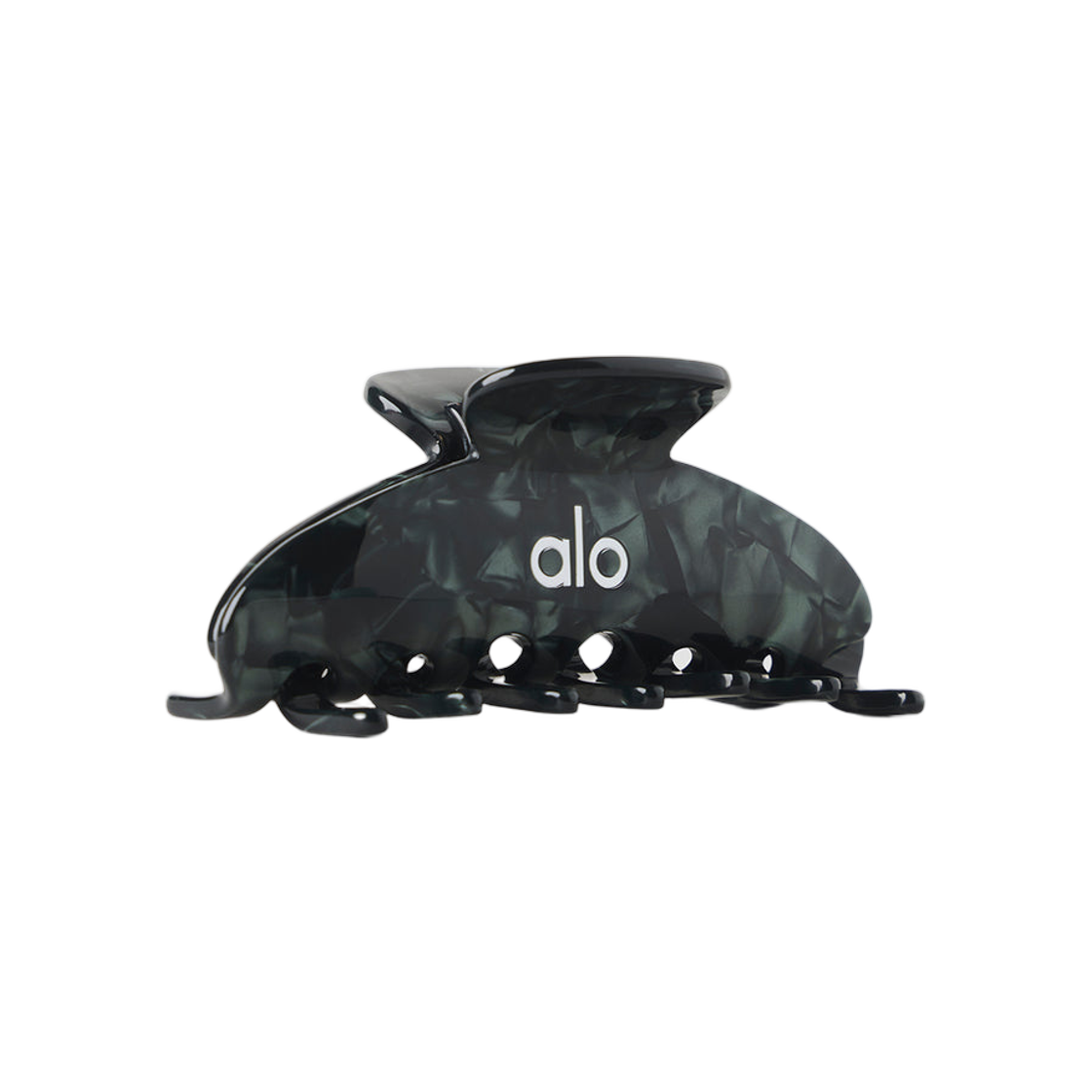 (W) 알로 요가 90's 클로 클립 클로버 그린 아게이트((W) Alo Yoga 90's Claw Clip Clover Green Agate)