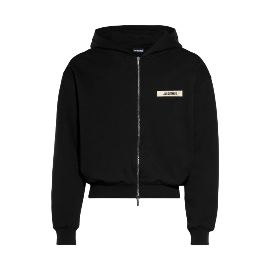 Jacquemus Jacquemus La Casa The Grosgrain Logo Zipped Hoodie Black · L