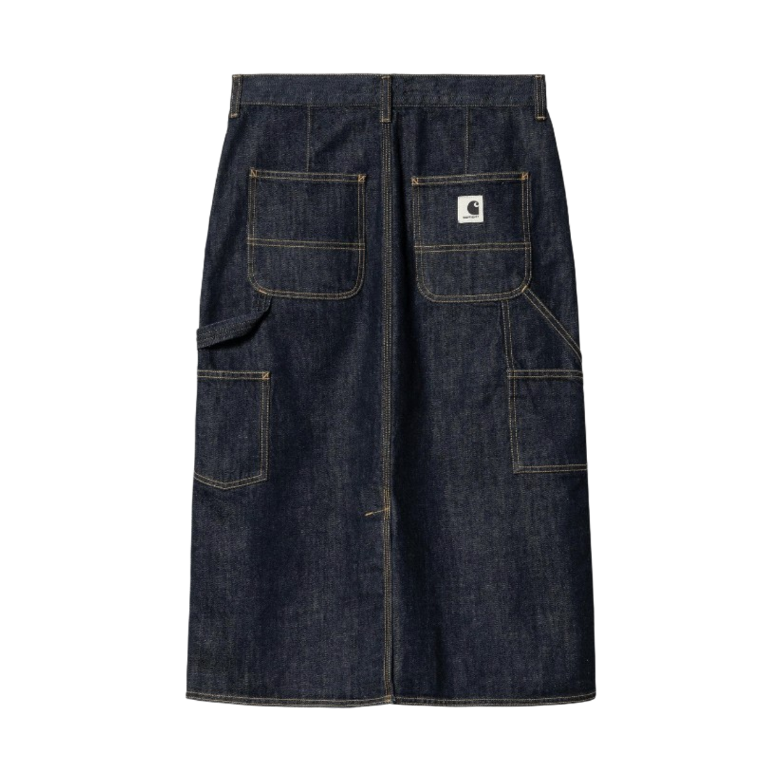 (W) 칼하트 WIP 싱글 니 스커트 블루 린스드((W) Carhartt WIP Single Knee Skirt Blue Rinsed) - 2
