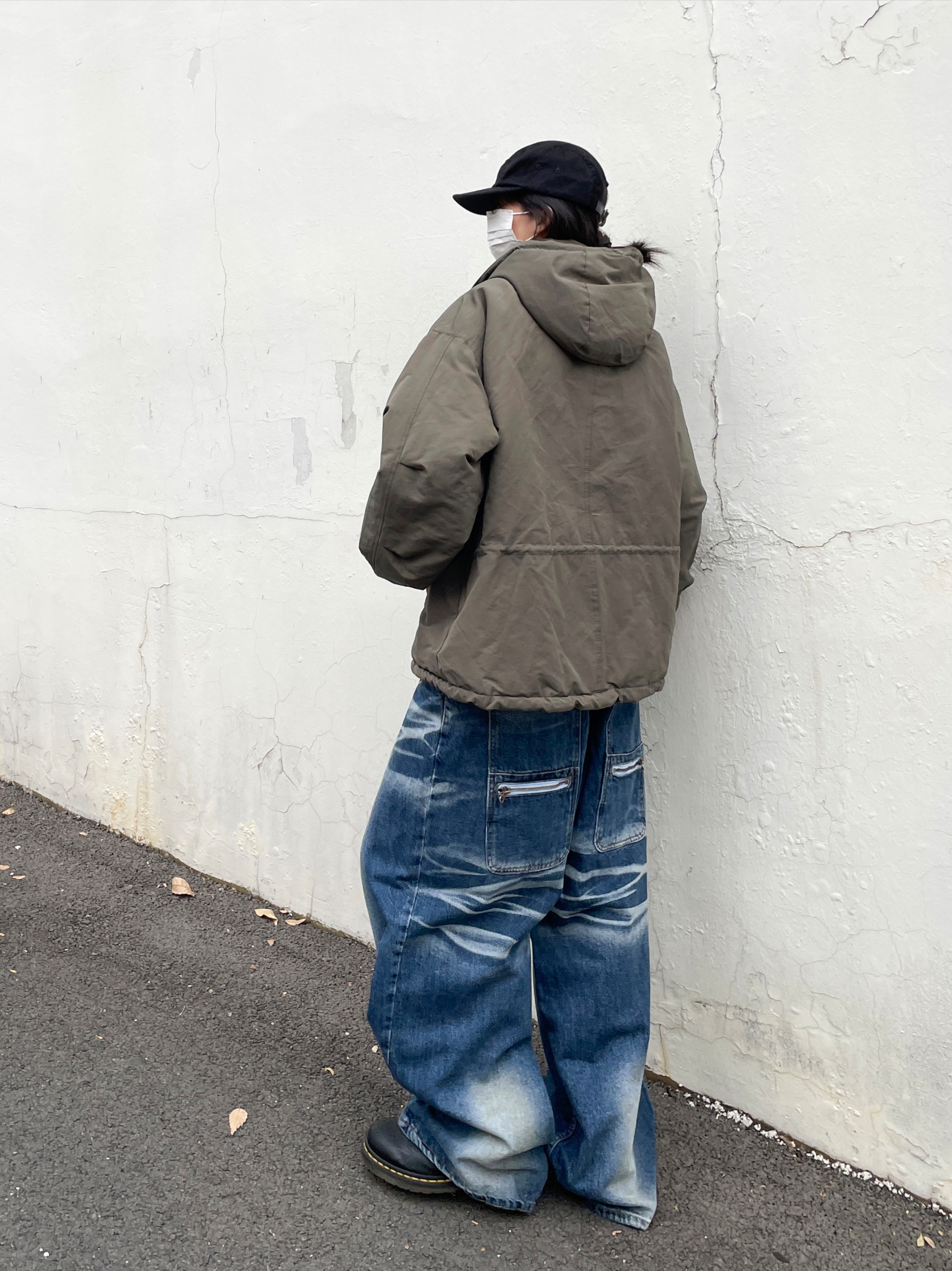 Supreme Denim Camp Cap Black - 24SS 착용 스타일 - 3