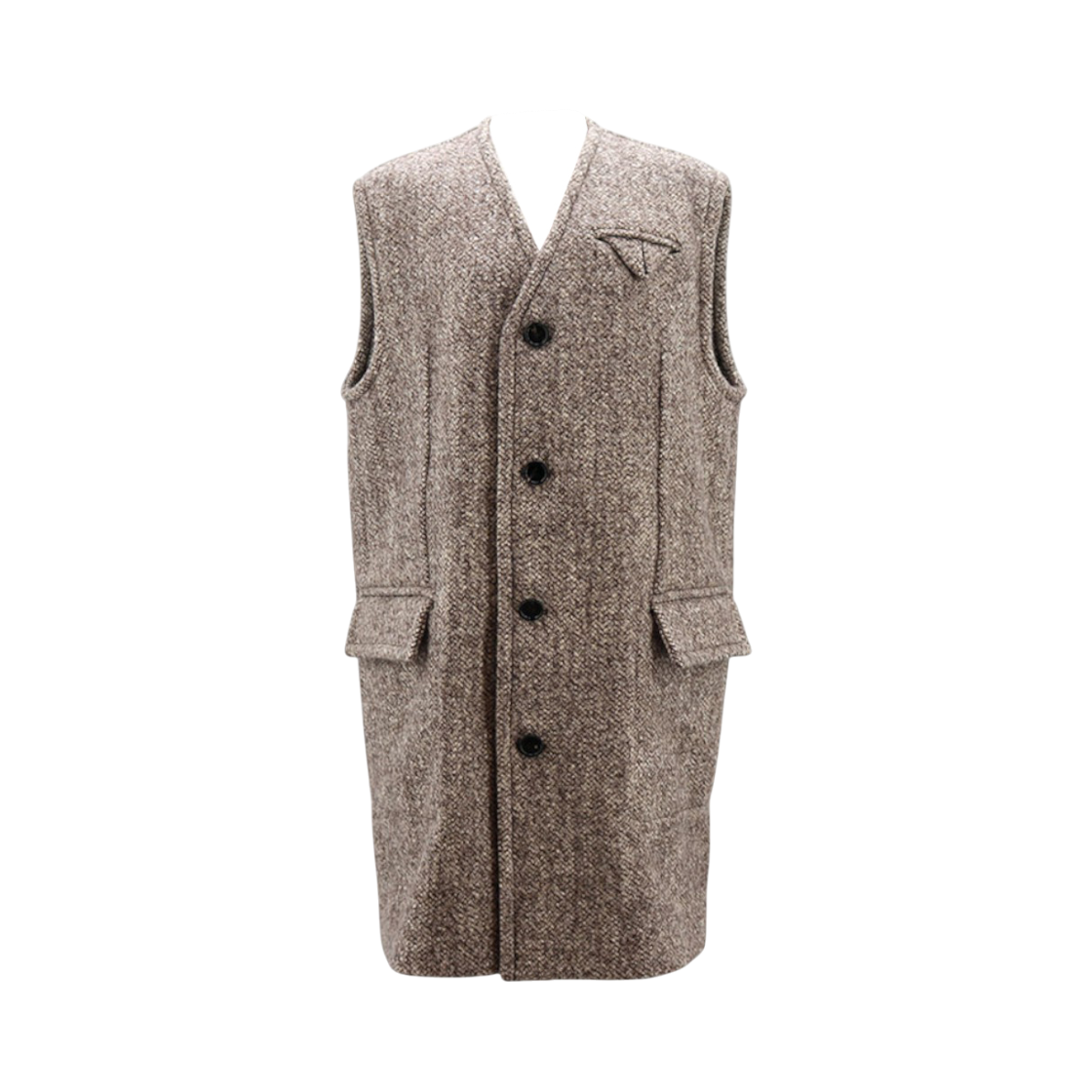 IT5ULJSDL252 Bottega Veneta Multicolor Wool Felt Gilet Coat 780024