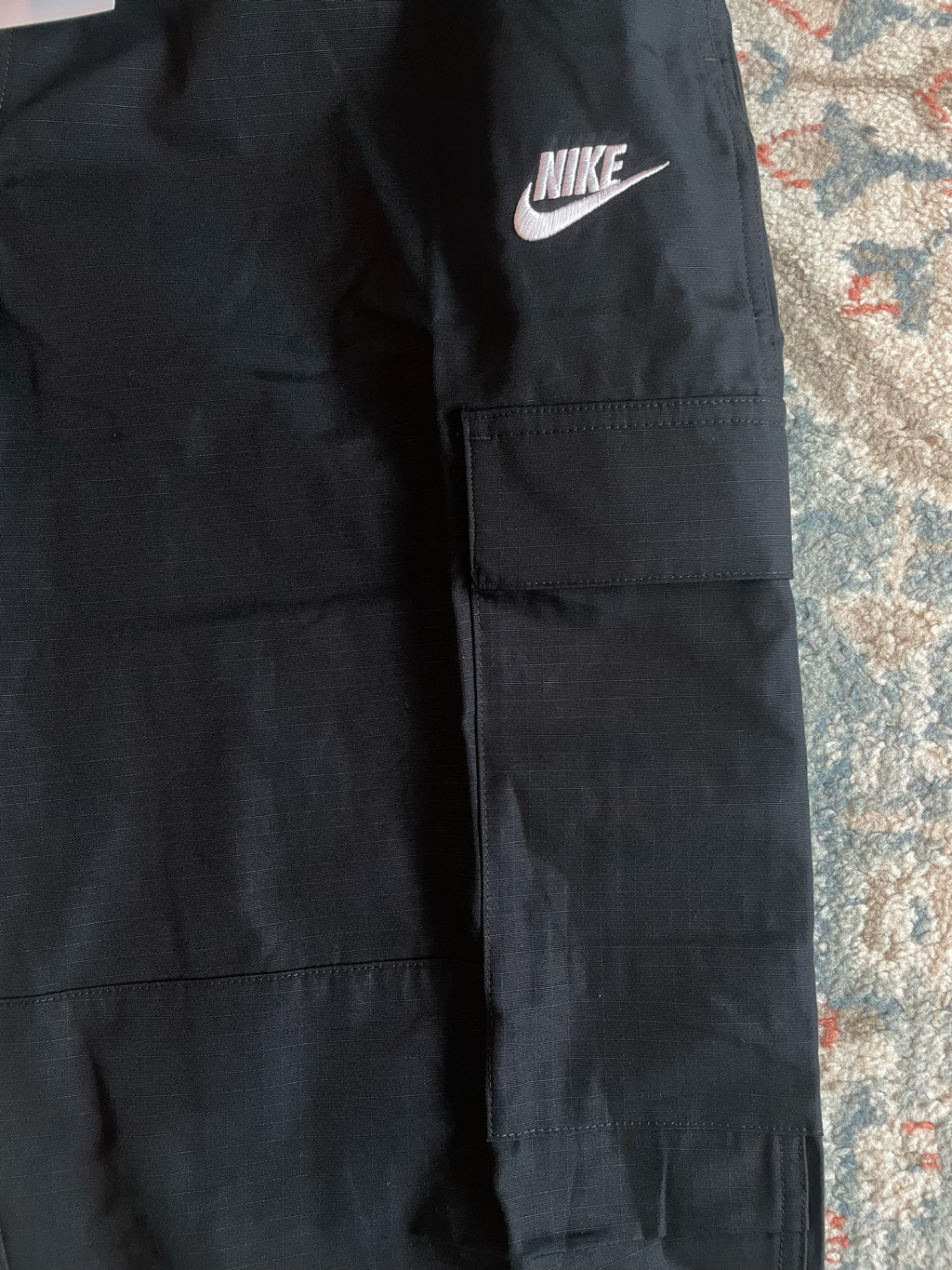 Nike Club Woven Cargo Pants Black - Asia 착용 스타일 - 3