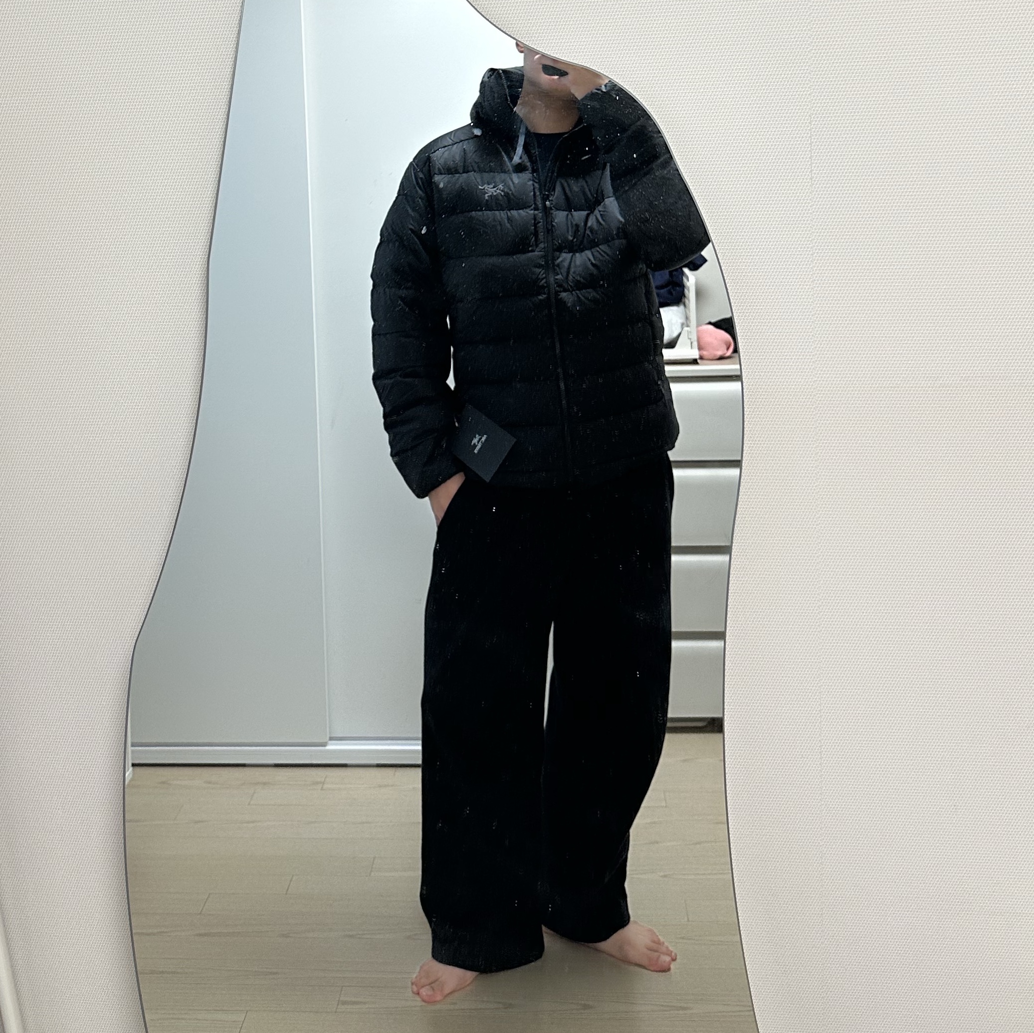 Arc'teryx Thorium Hoody Black 착용 스타일