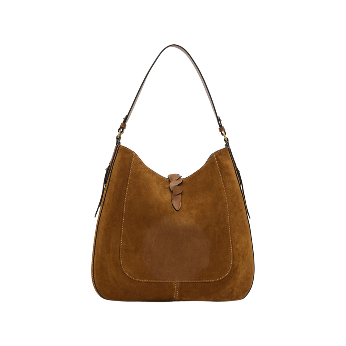 이자벨 마랑 알타이 호보 스웨이드 카프스킨 레더 백 꼬냑 - 25FW(Isabel Marant Altay Hobo Suede Calfskin Leather Bag Cognac - 25FW) - 2