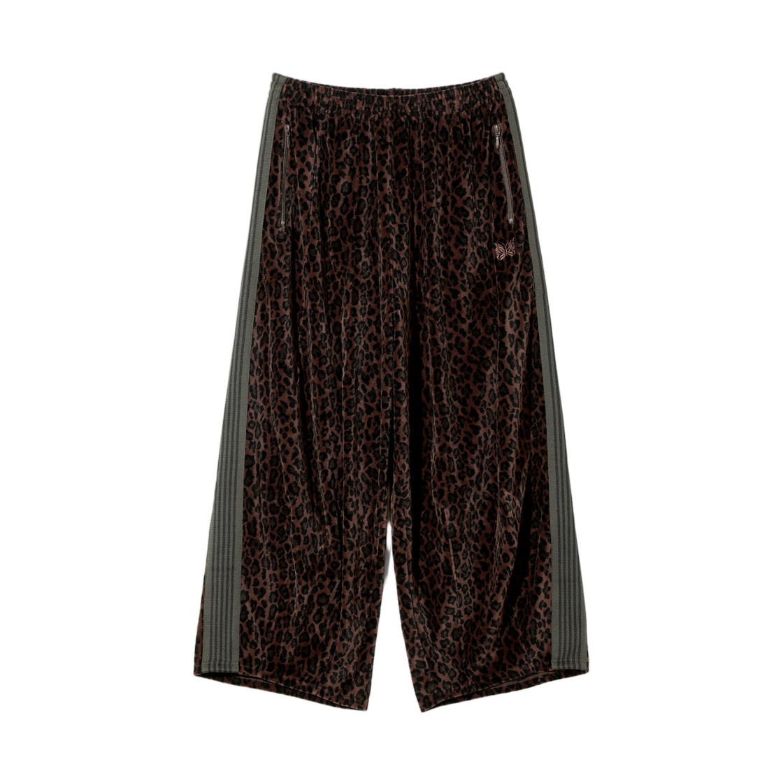 니들스 H.D. 트랙 팬츠 C/PE 벨루어 브라운(Needles H.D. Track Pant C/PE Velour Brown) - 1