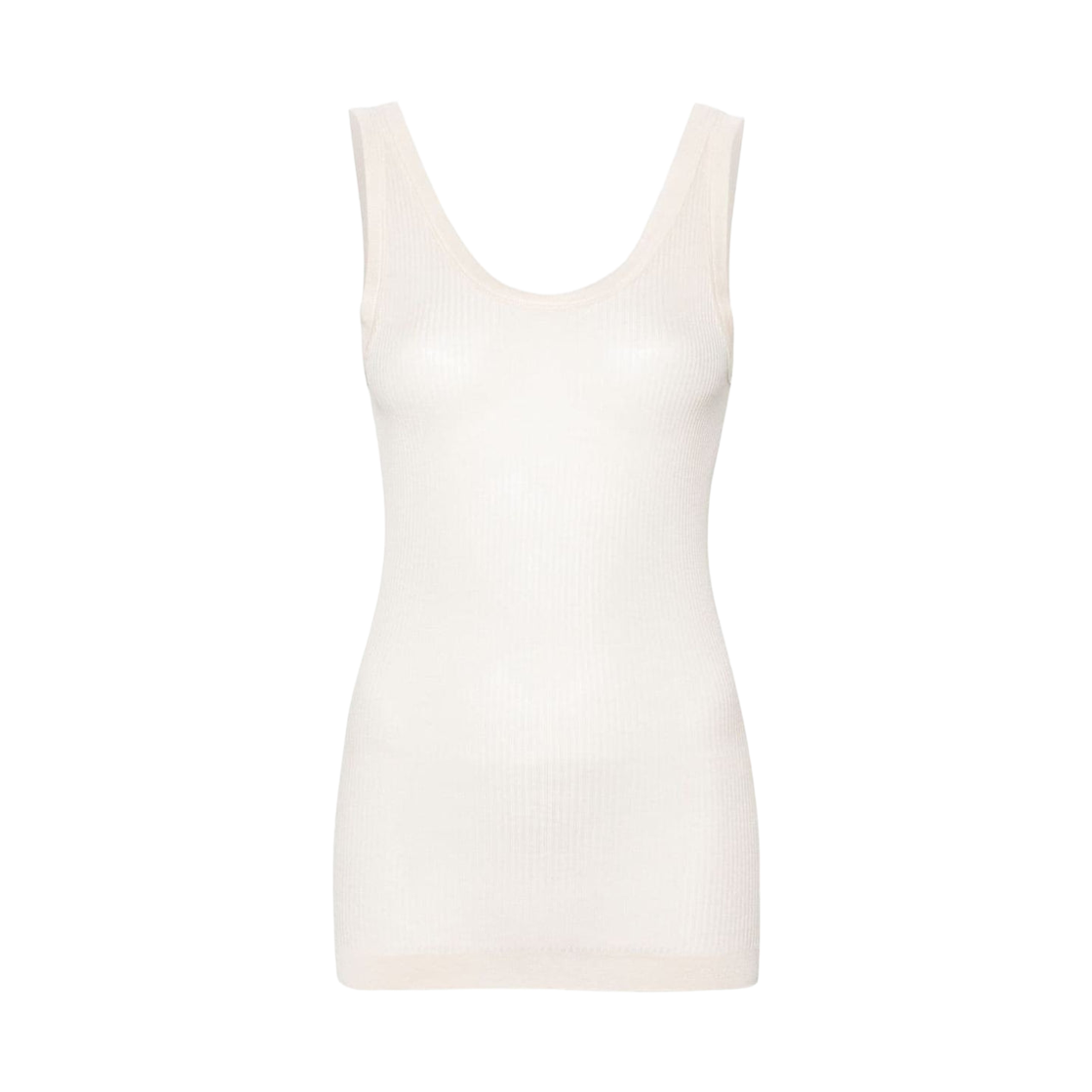 TO1156-LK1017-198 (W) Lemaire Ribbed Tank Top Cream