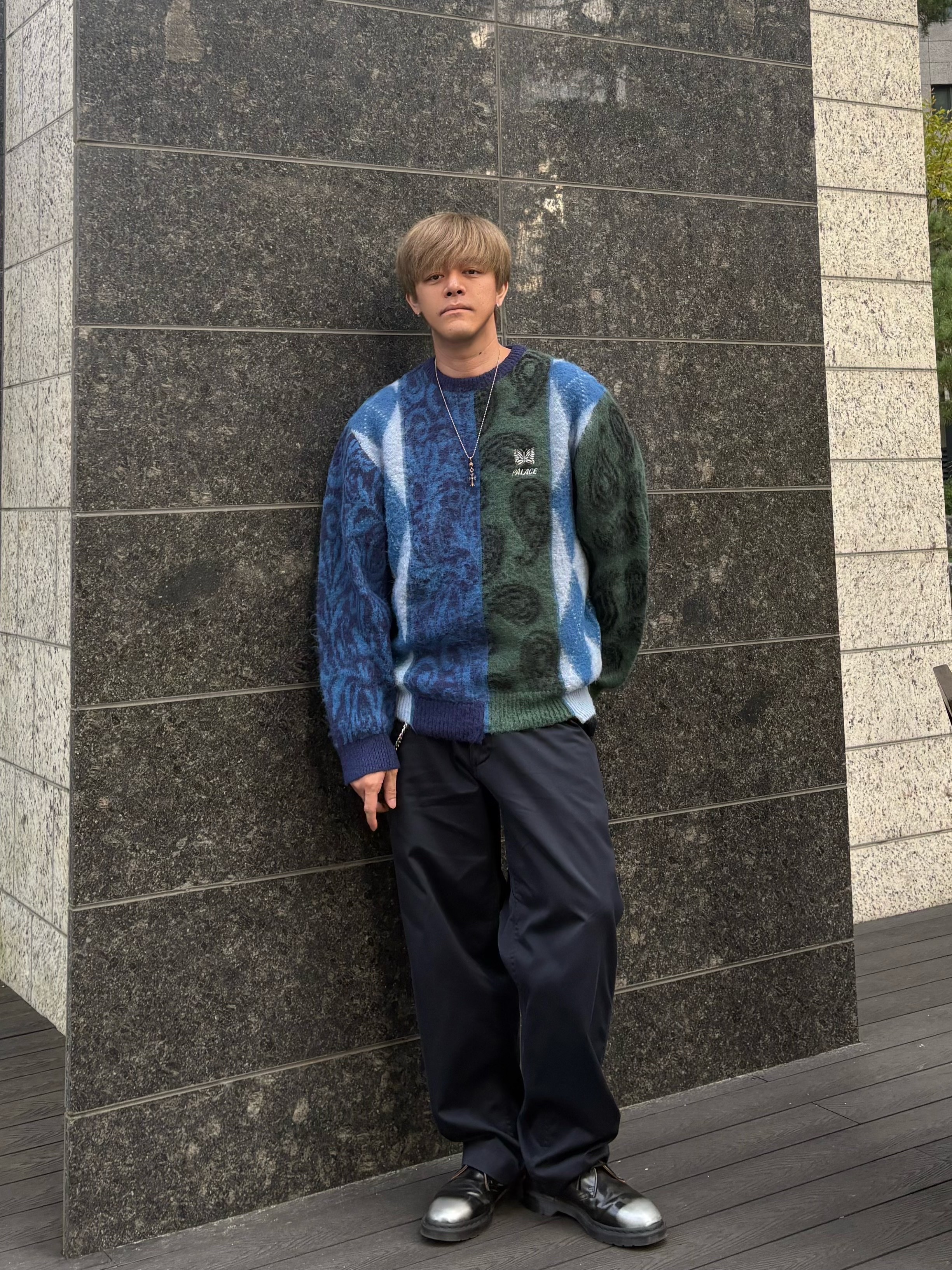 トップス PALACE NEEDLES HAIRY KNIT MULTI ANIMAL M Palace x Needles】 Hairy Animal Knit Multi Fabric