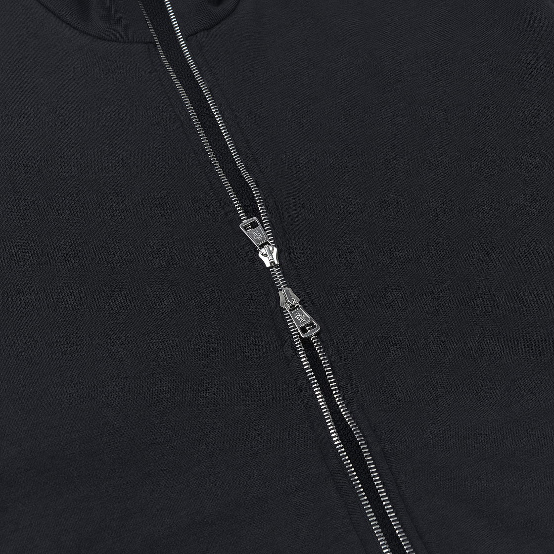 몽클레르 3-컬러 트림 집업 스웨트셔츠 네이비 블루 - 24FW(Moncler 3-Color Trim Zip-Up Sweatshirt Navy Blue - 24FW) - 3