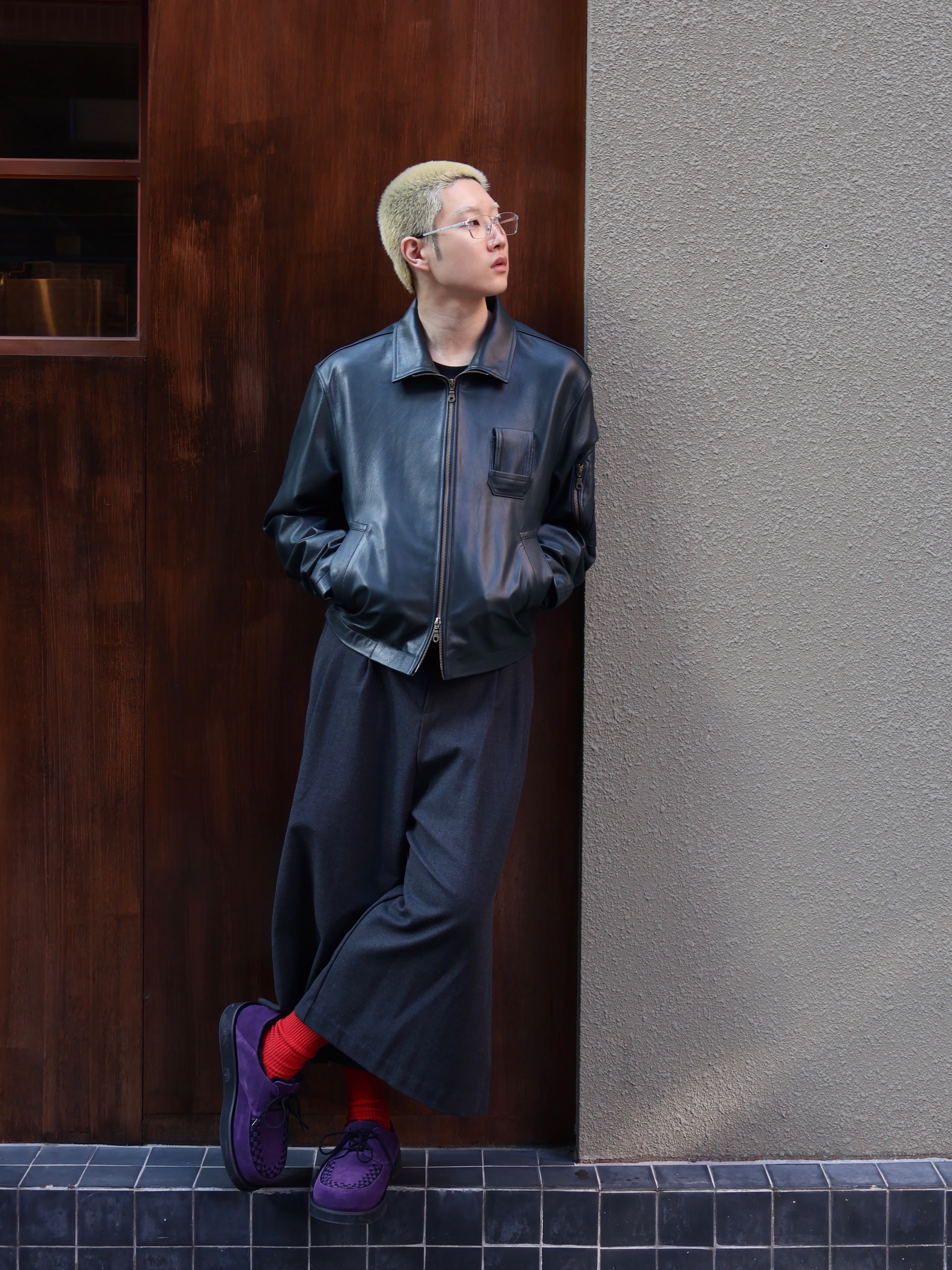 Romantic Move Bowie Winter Shoes SU Purple 착용 스타일 - 3