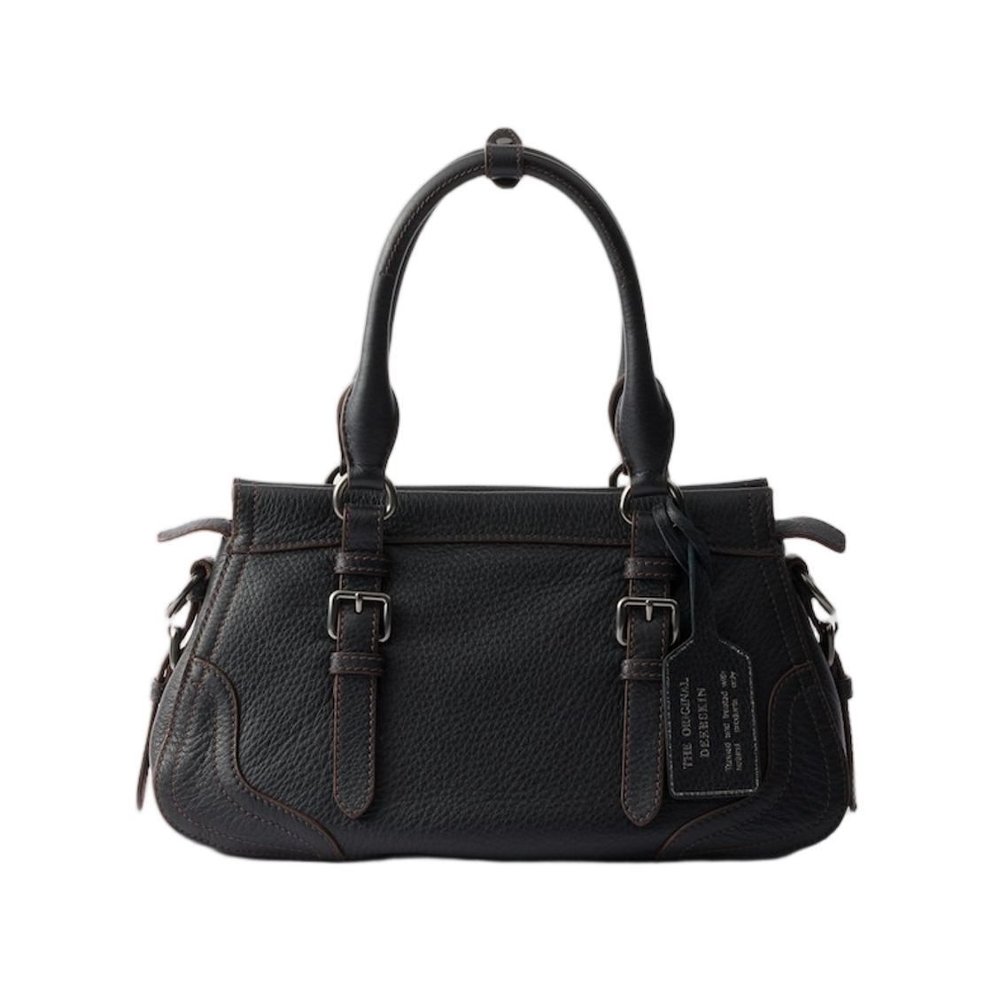 프라다 라지 레더 토트백 블랙(Prada Large Leather Tote Bag Black) - 2