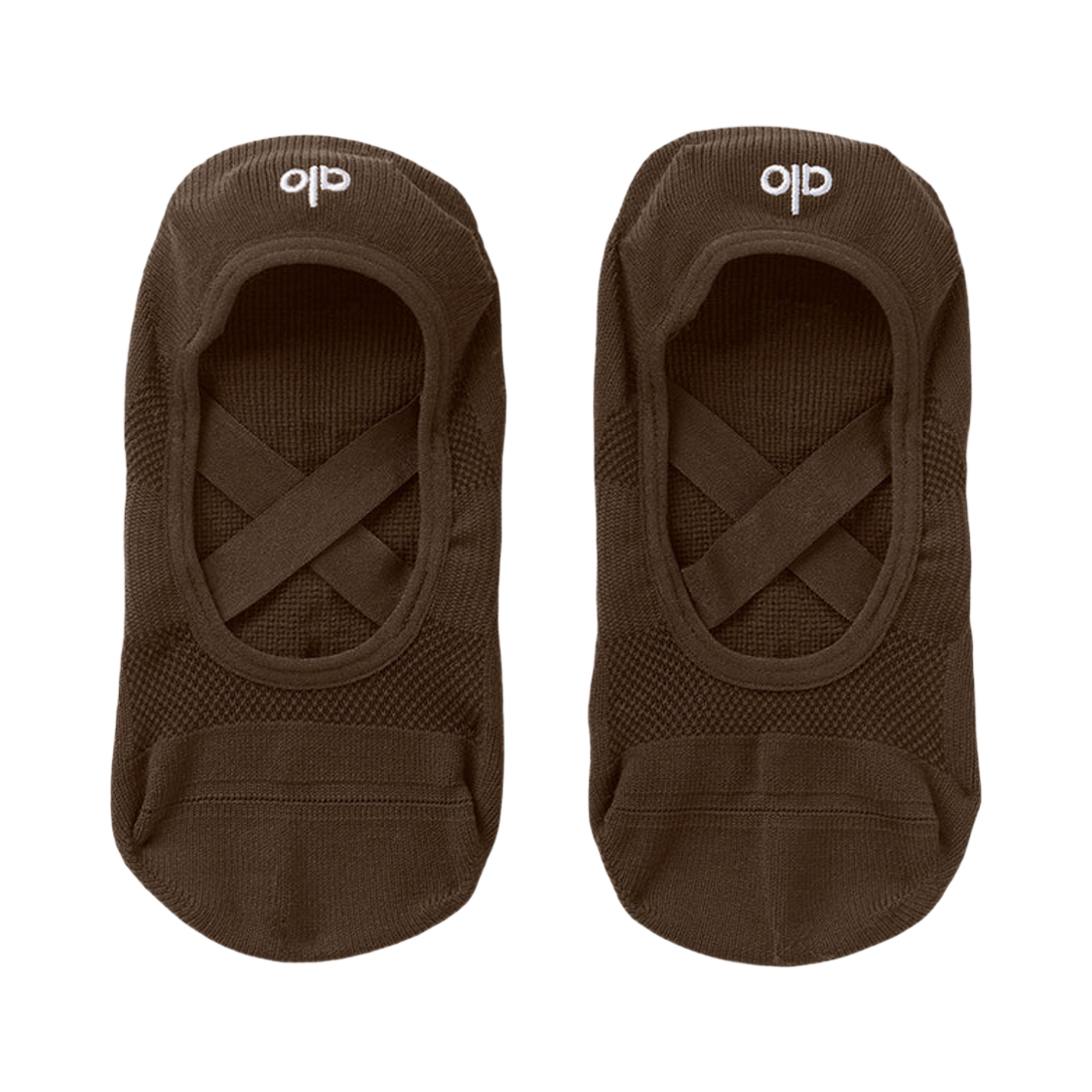 A0094W (W) Alo Yoga Pivot Barre Sock Espresso