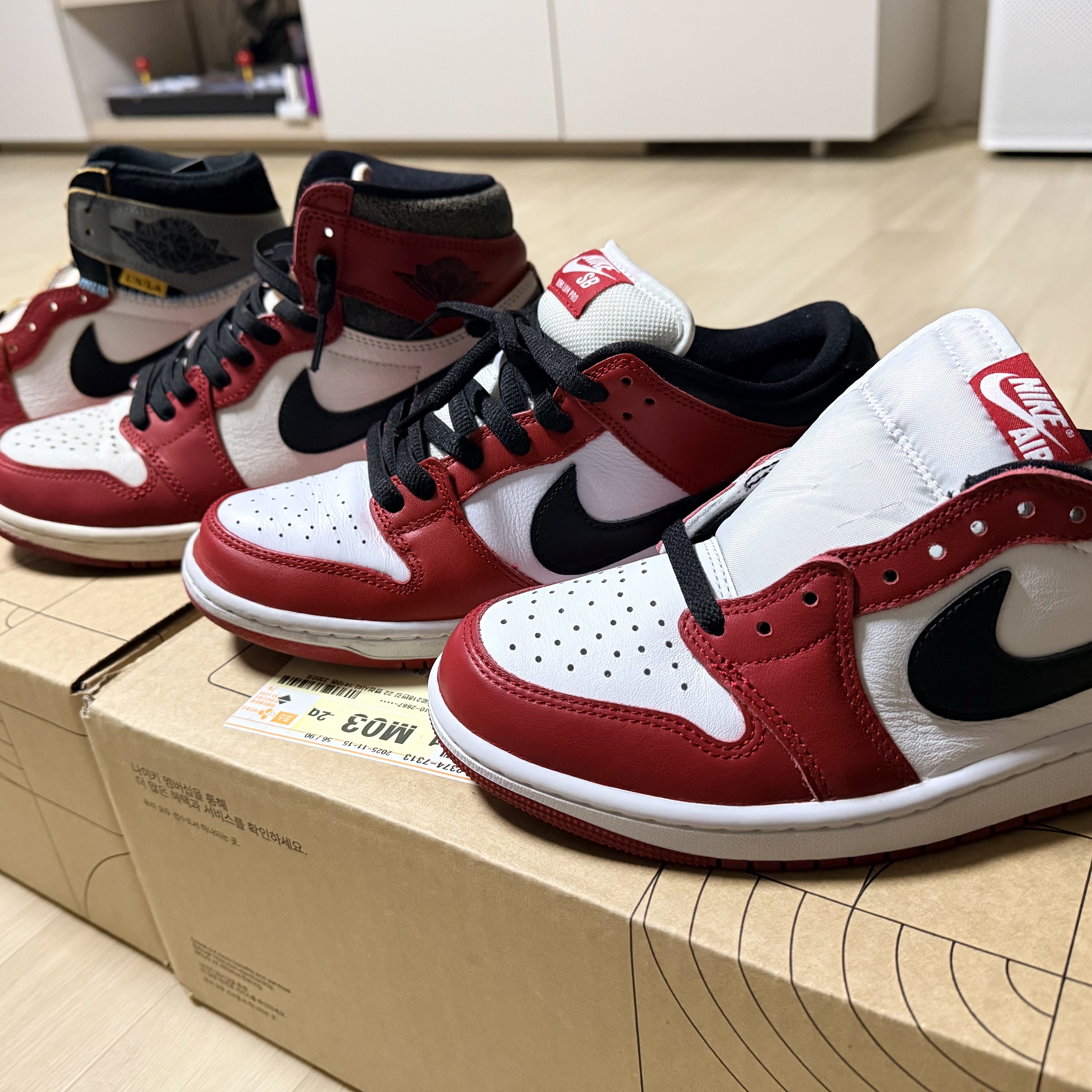 Jordan 1 Retro Low OG Chicago, Nike SB Dunk Low Pro Chicago 착용 스타일 - 2