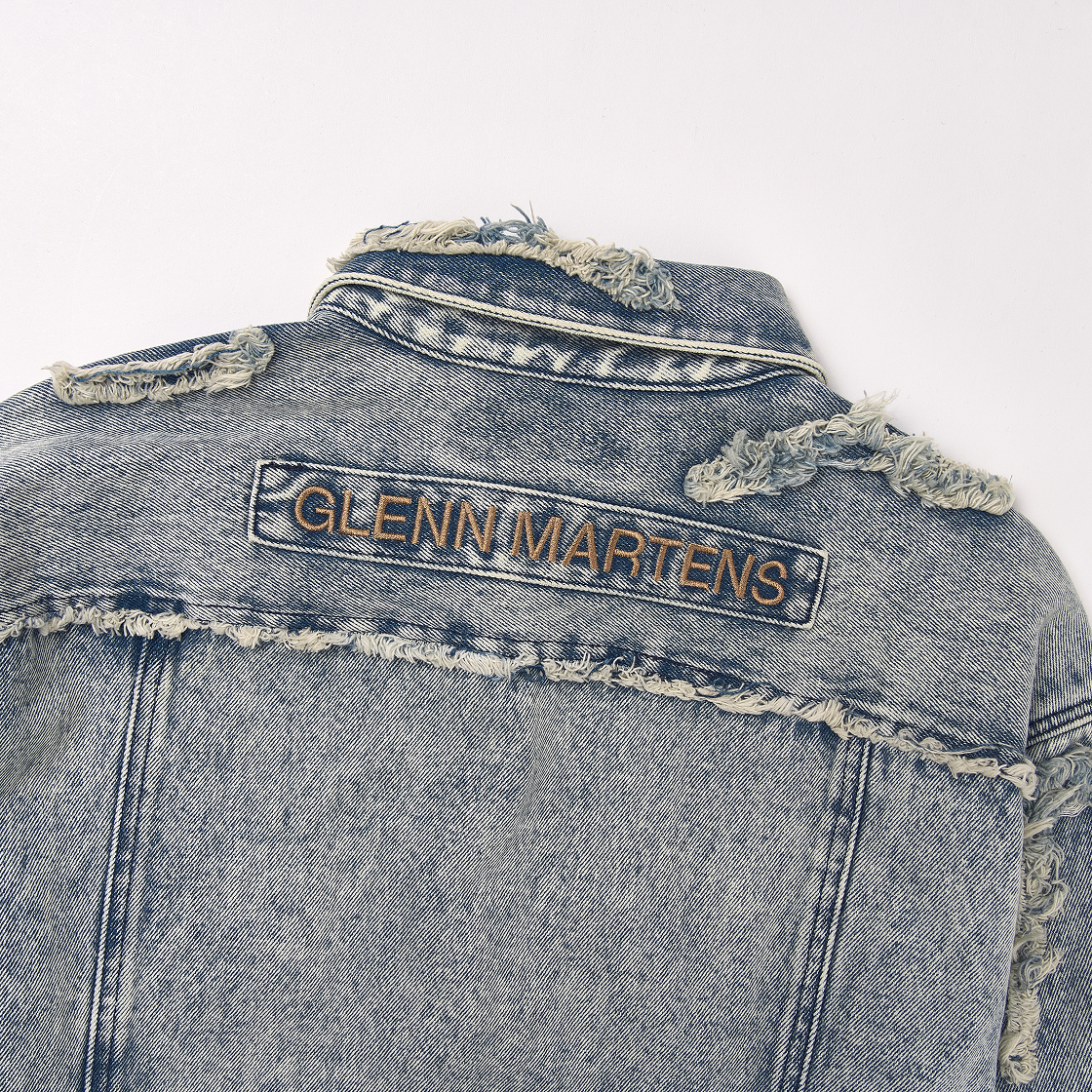 에이치앤엠 x 글렌 마틴스 디스트레스드 룩 데님 셔츠 라이트 데님 블루(H&M x Glenn Martens Distressed Look Denim Shirt Light Denim Blue) - 5