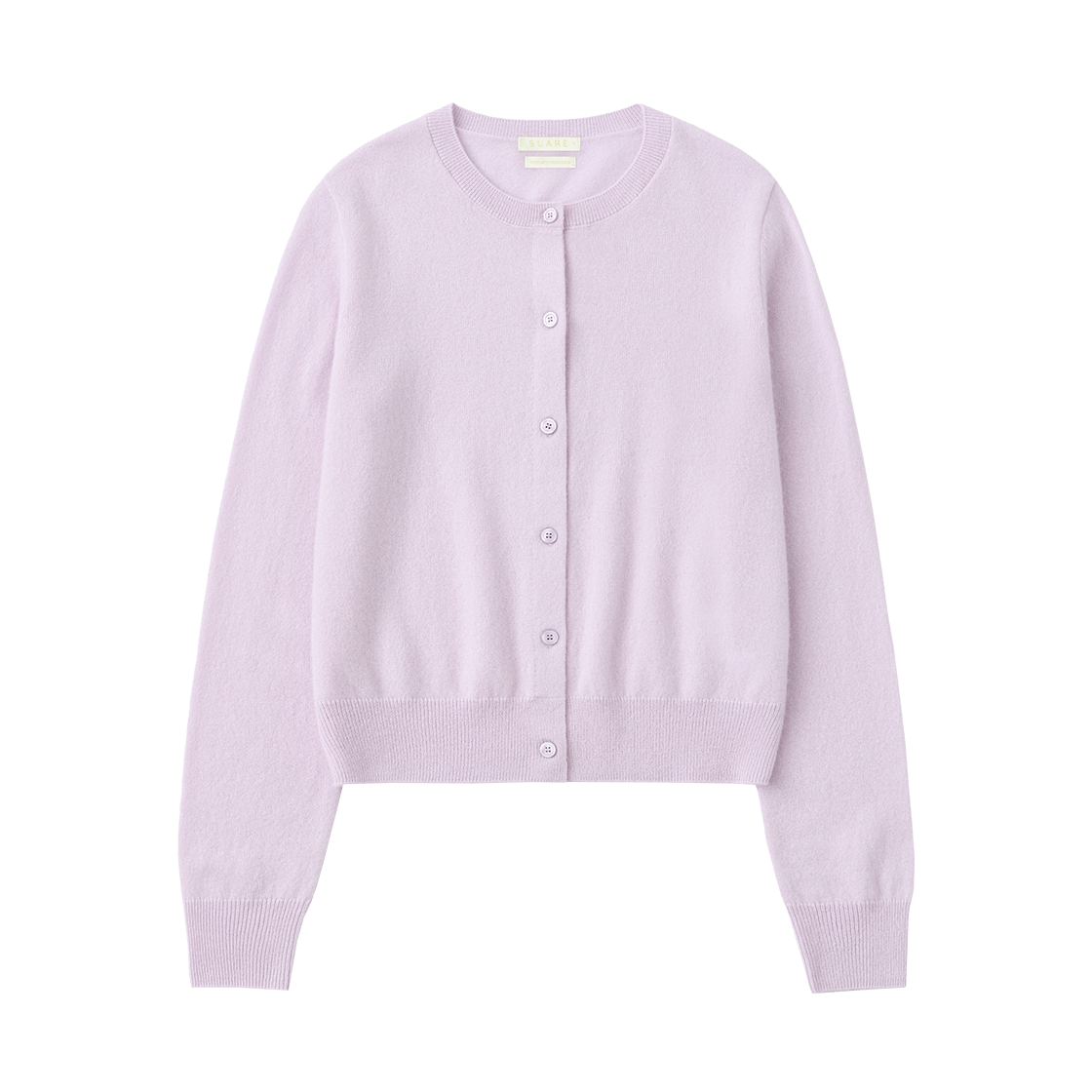 SBDAWLCD021LV Suare women cashmere 100 round cardigan lavender